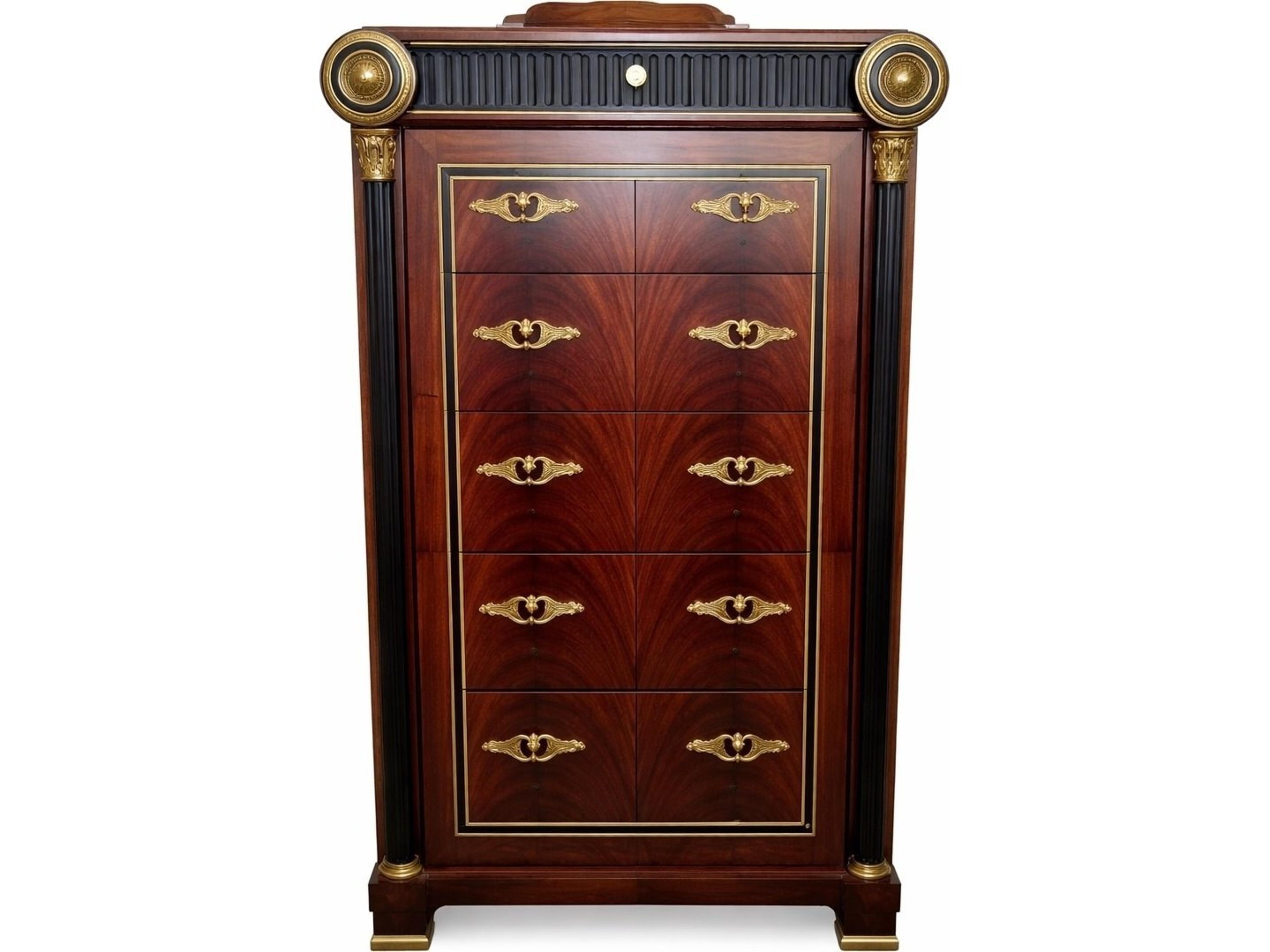 E-10 Brown Solid Wood Accent Chest