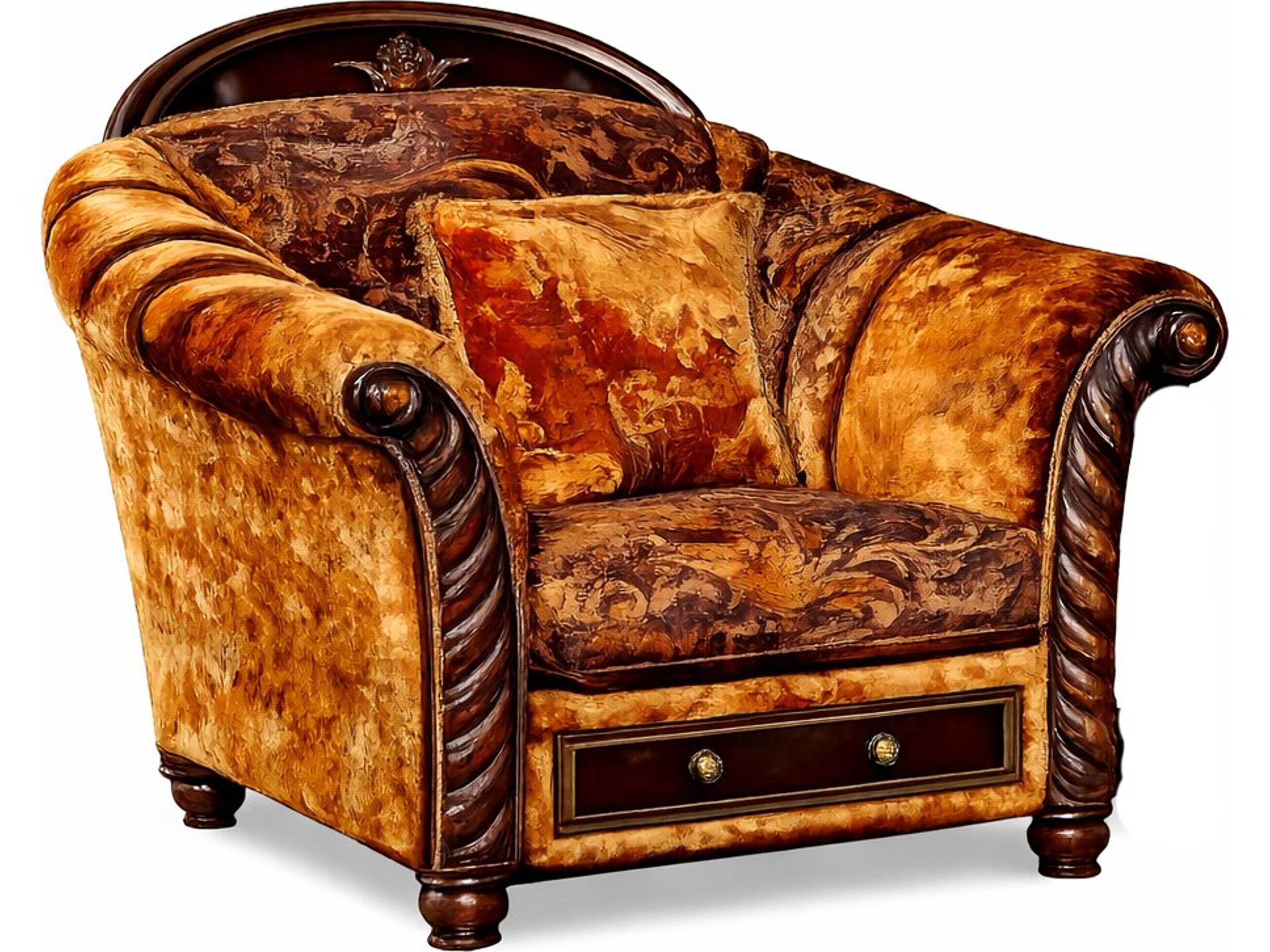 E-10 Gold Accent Chair