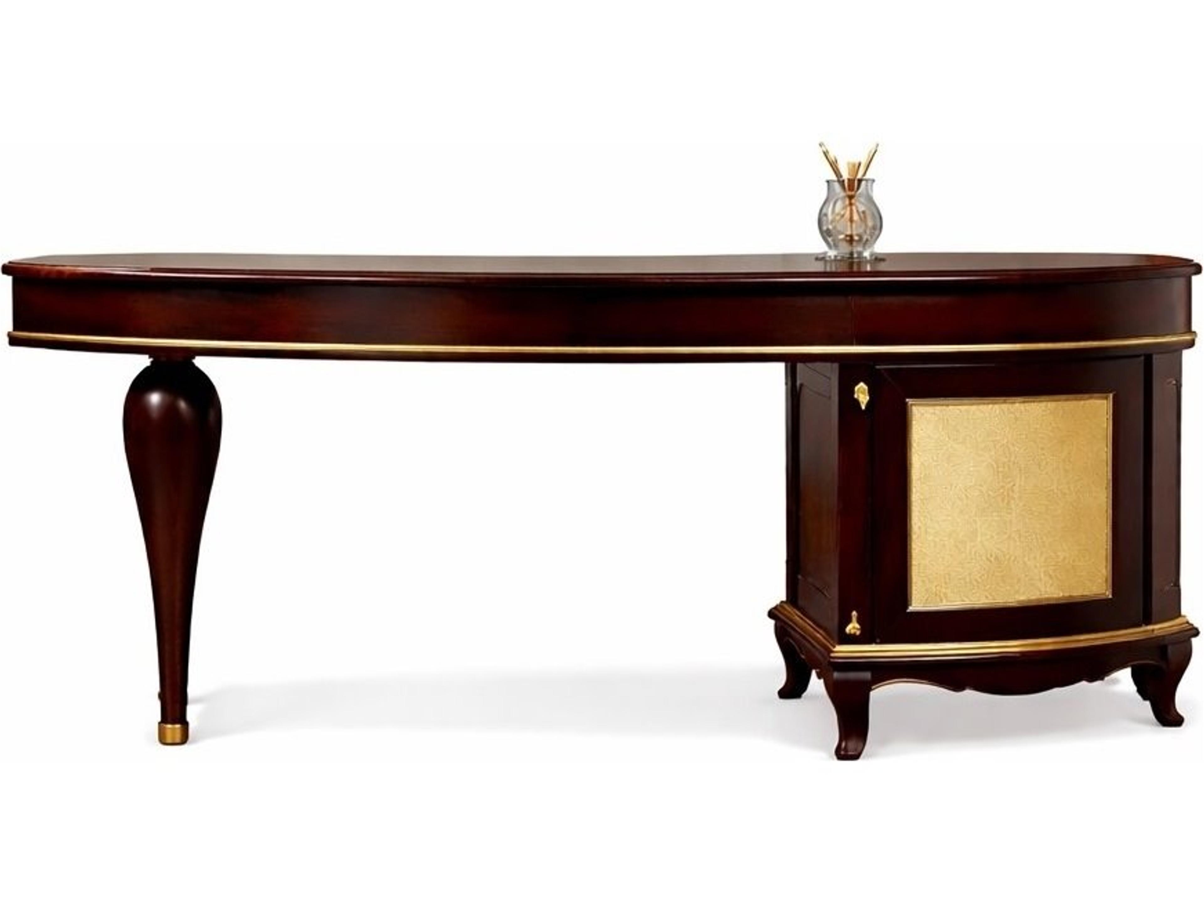 E-10 Brown Solid Wood Writing Desk