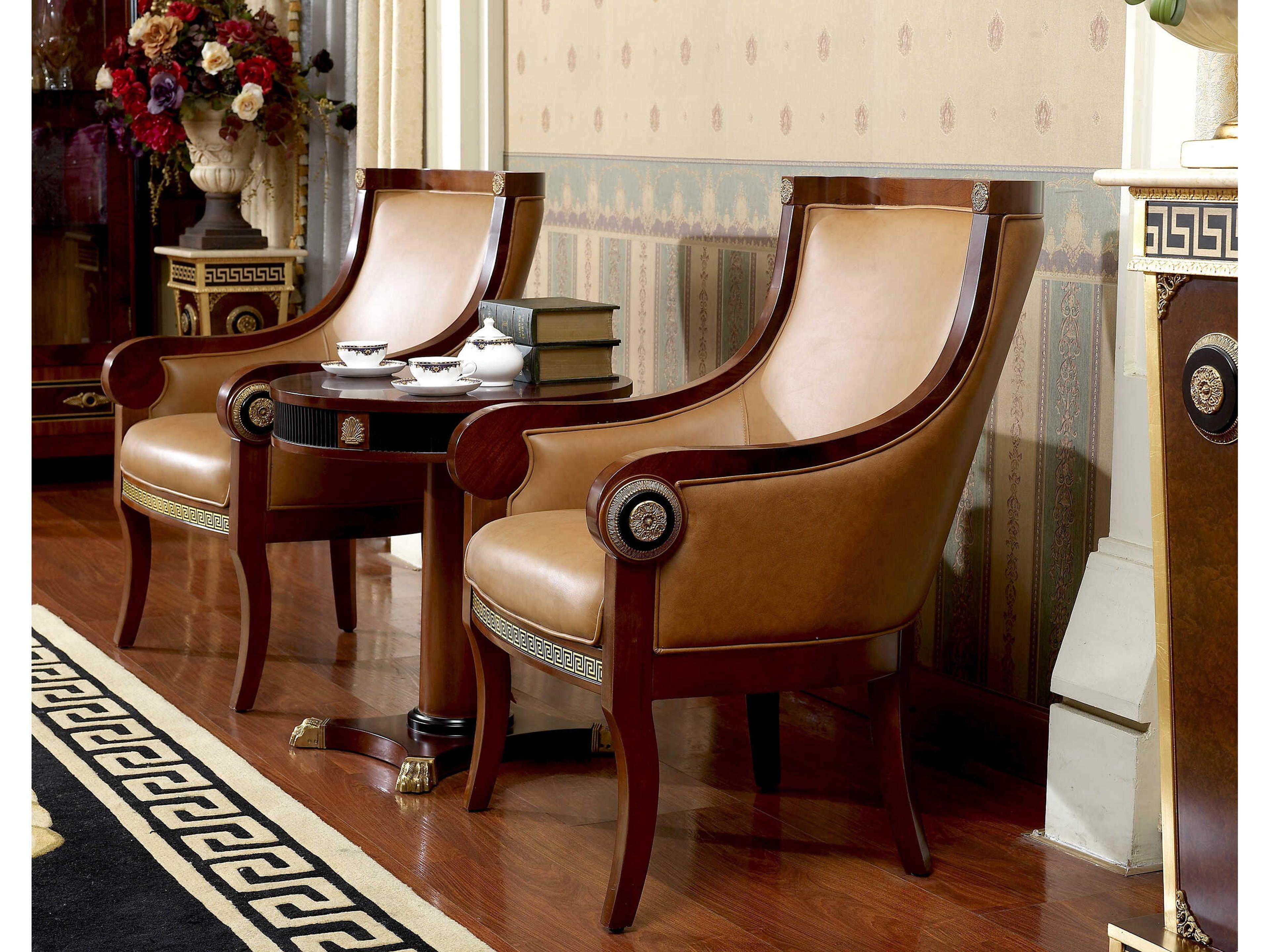 E-10 Round Wood End Table