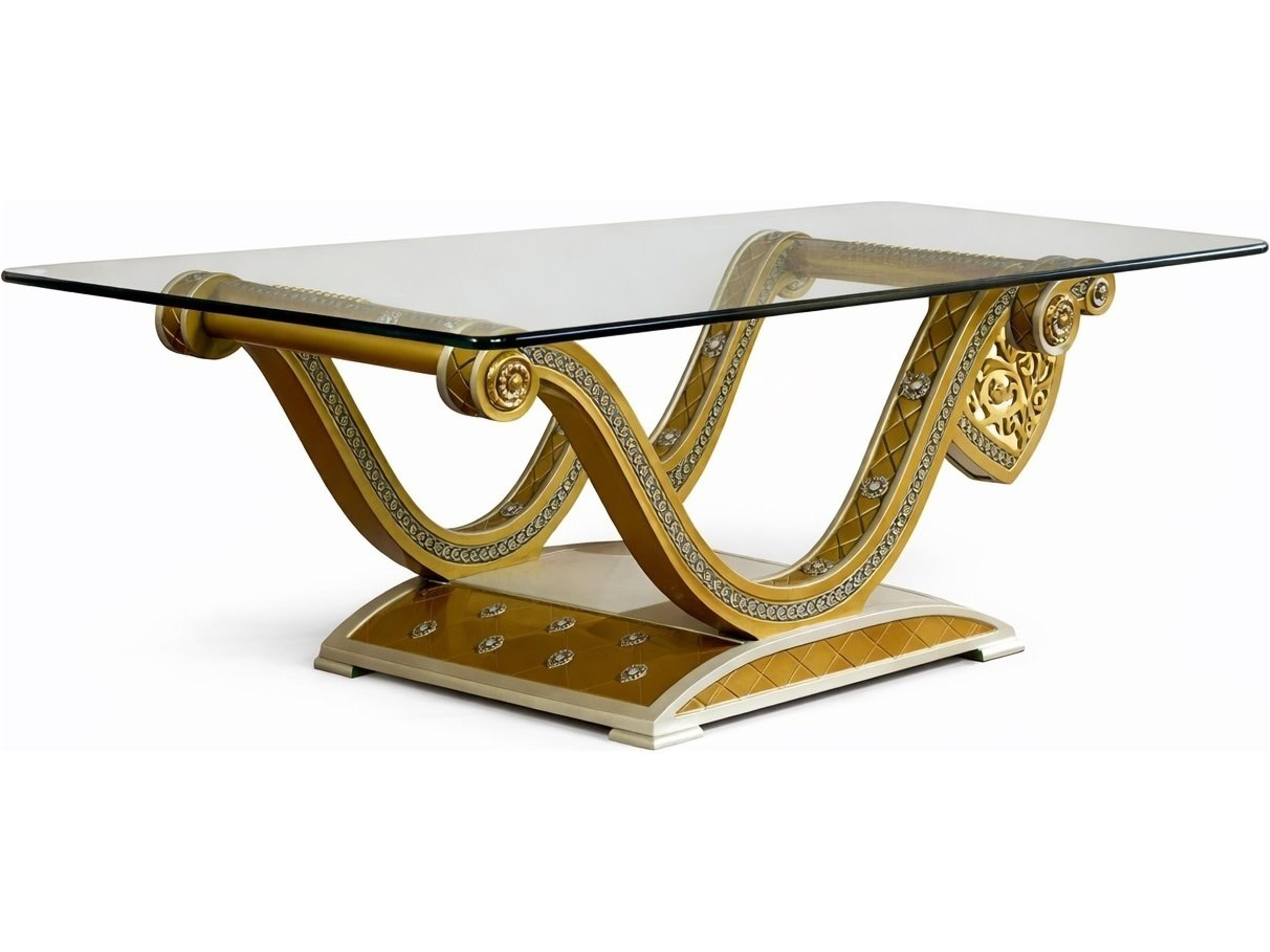 E-16 Rectangular Glass Coffee Table