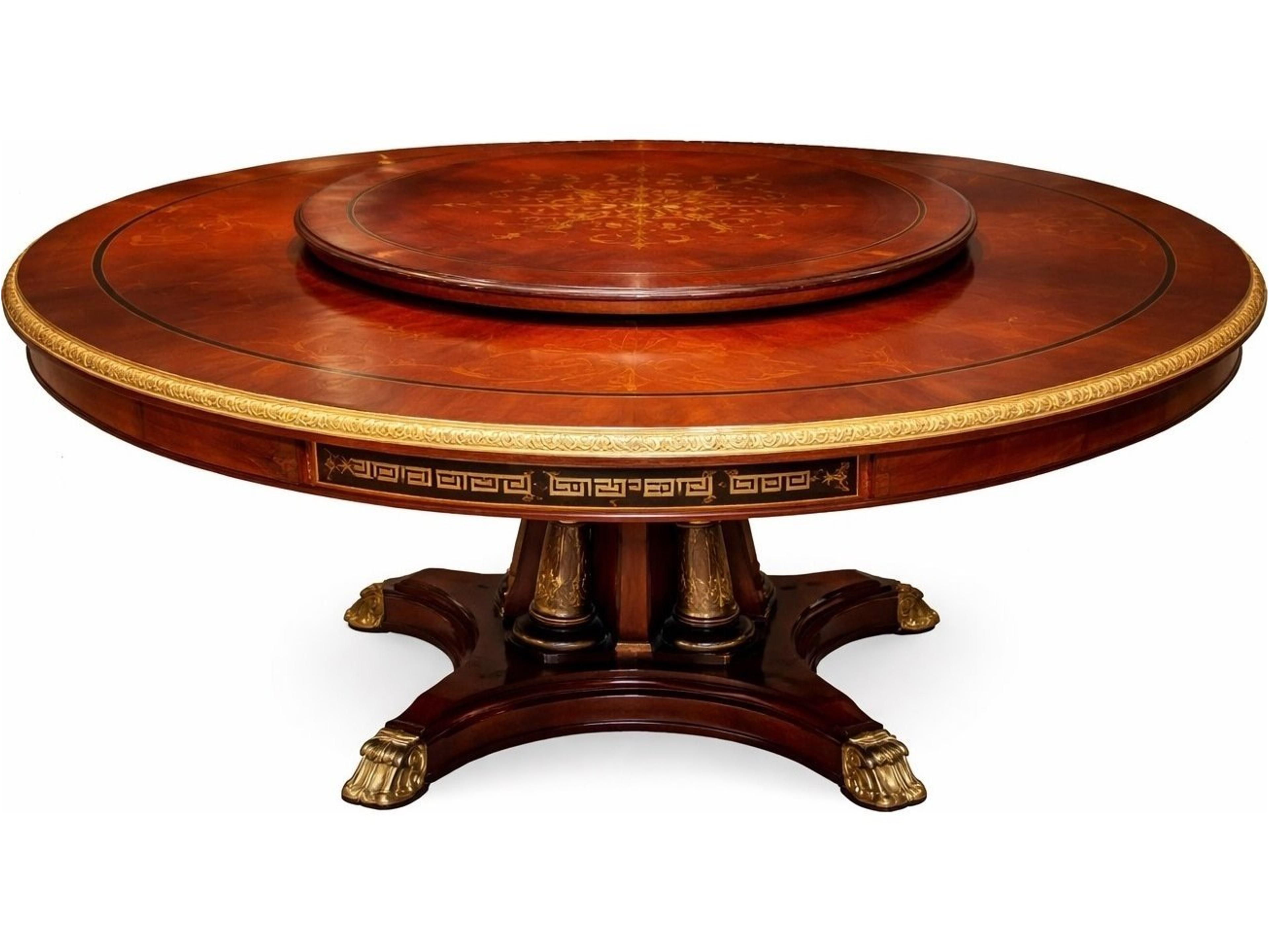 E-16 Round Wood Dining Table