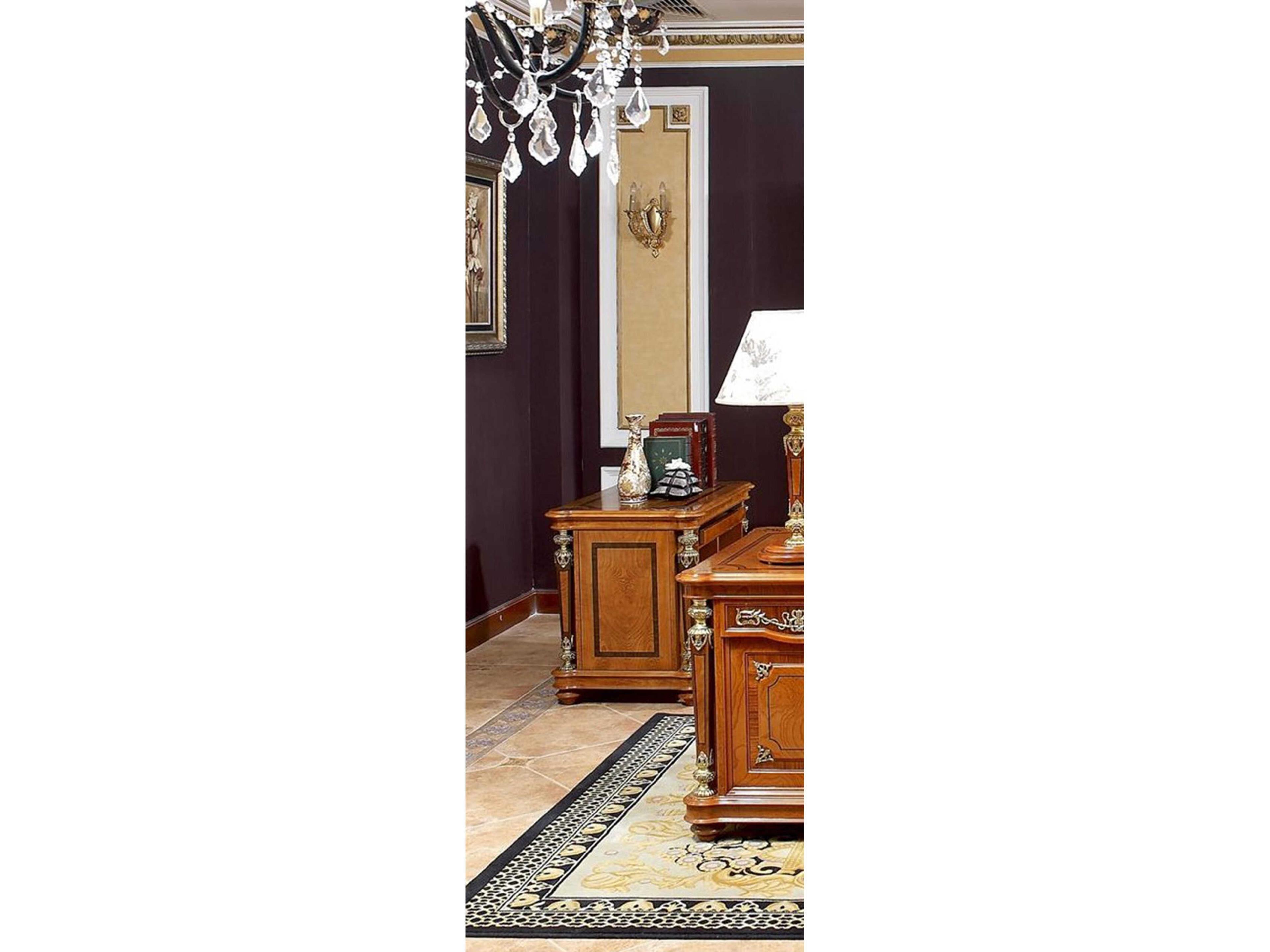 E-29 Brown Solid Wood Computer Desk