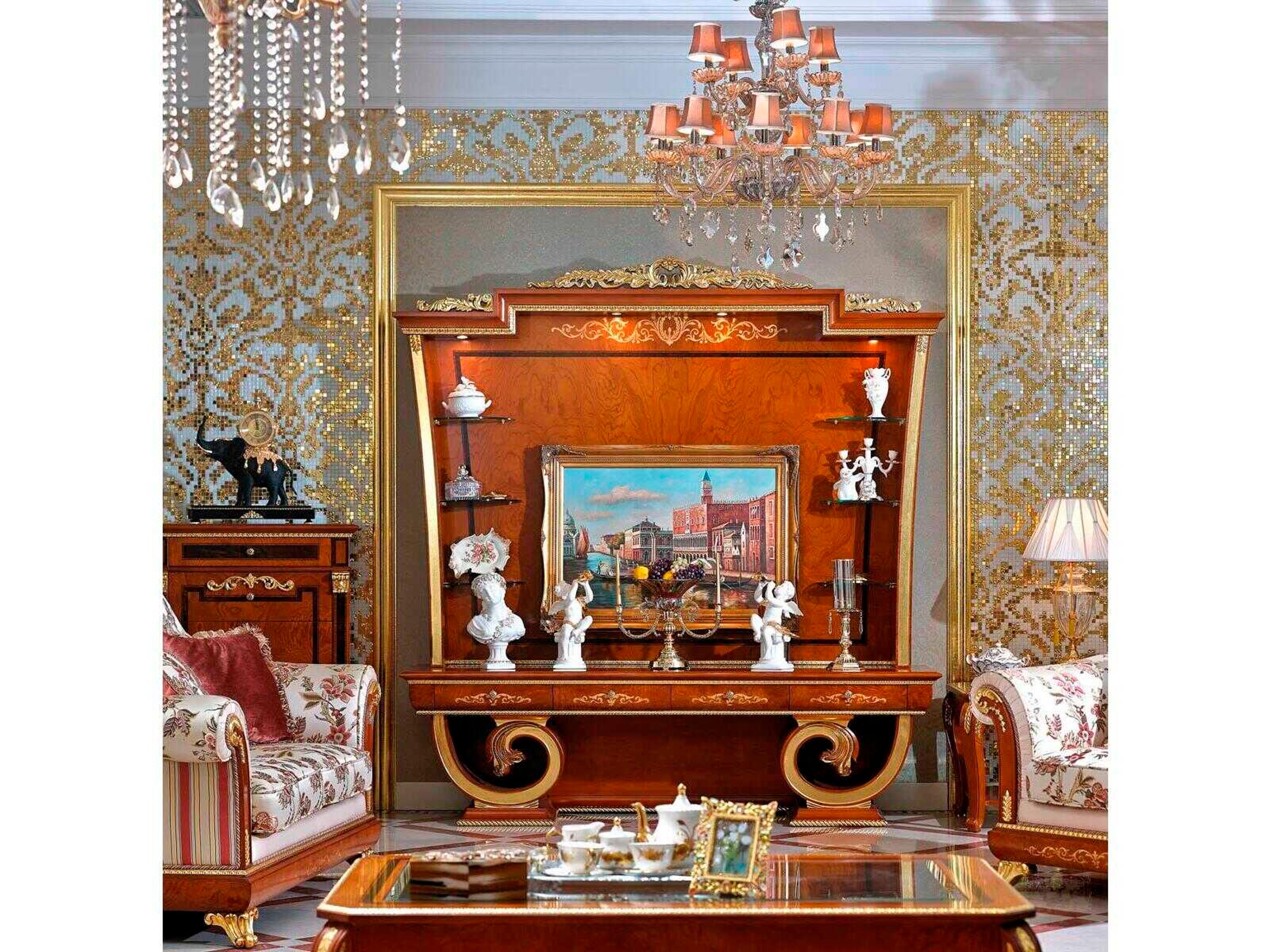 Infinity Furniture Import E-38 86" Hardwood Media Console