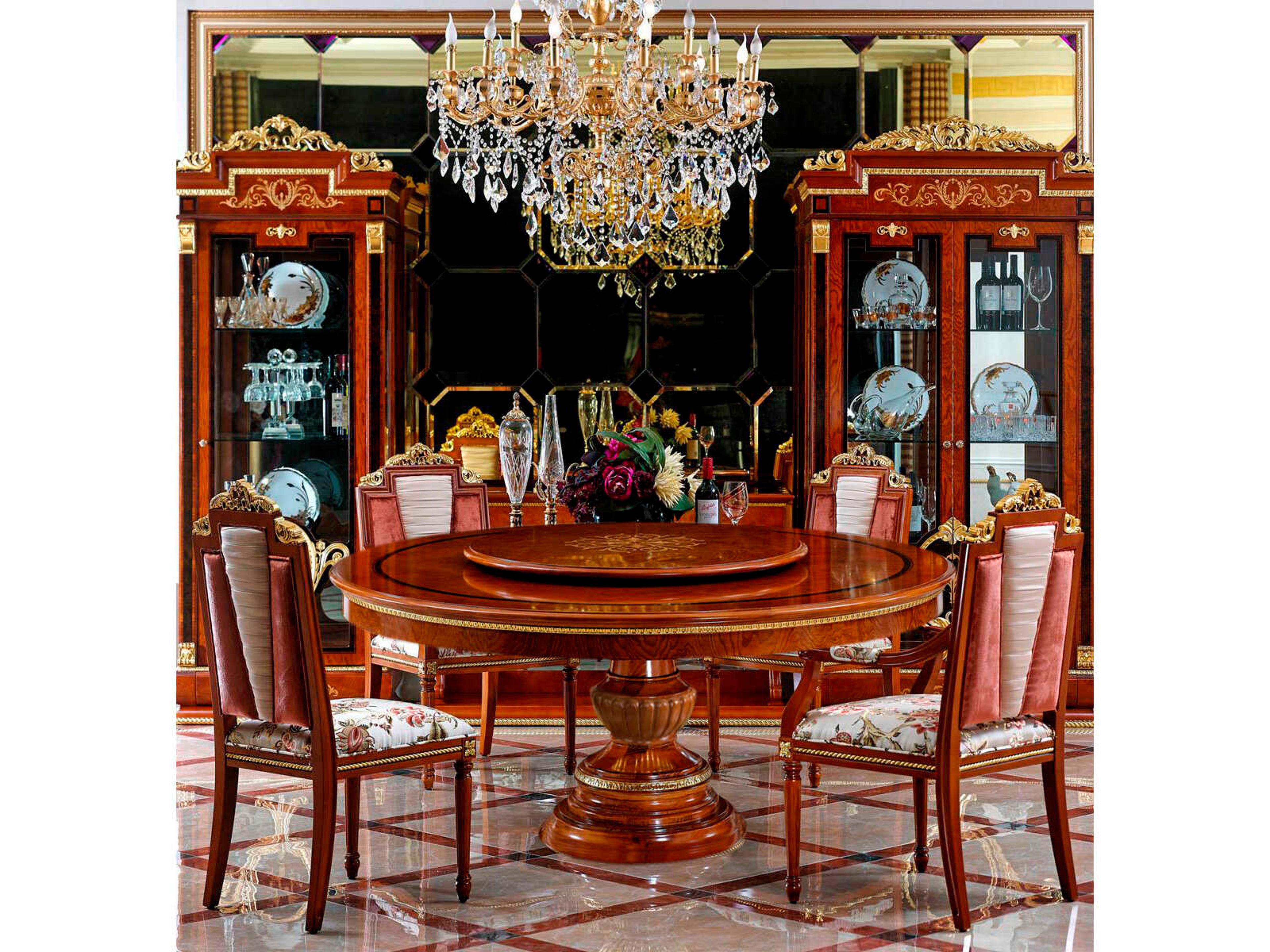 Infinity Furniture Import E-38 Round Wood Dining Table