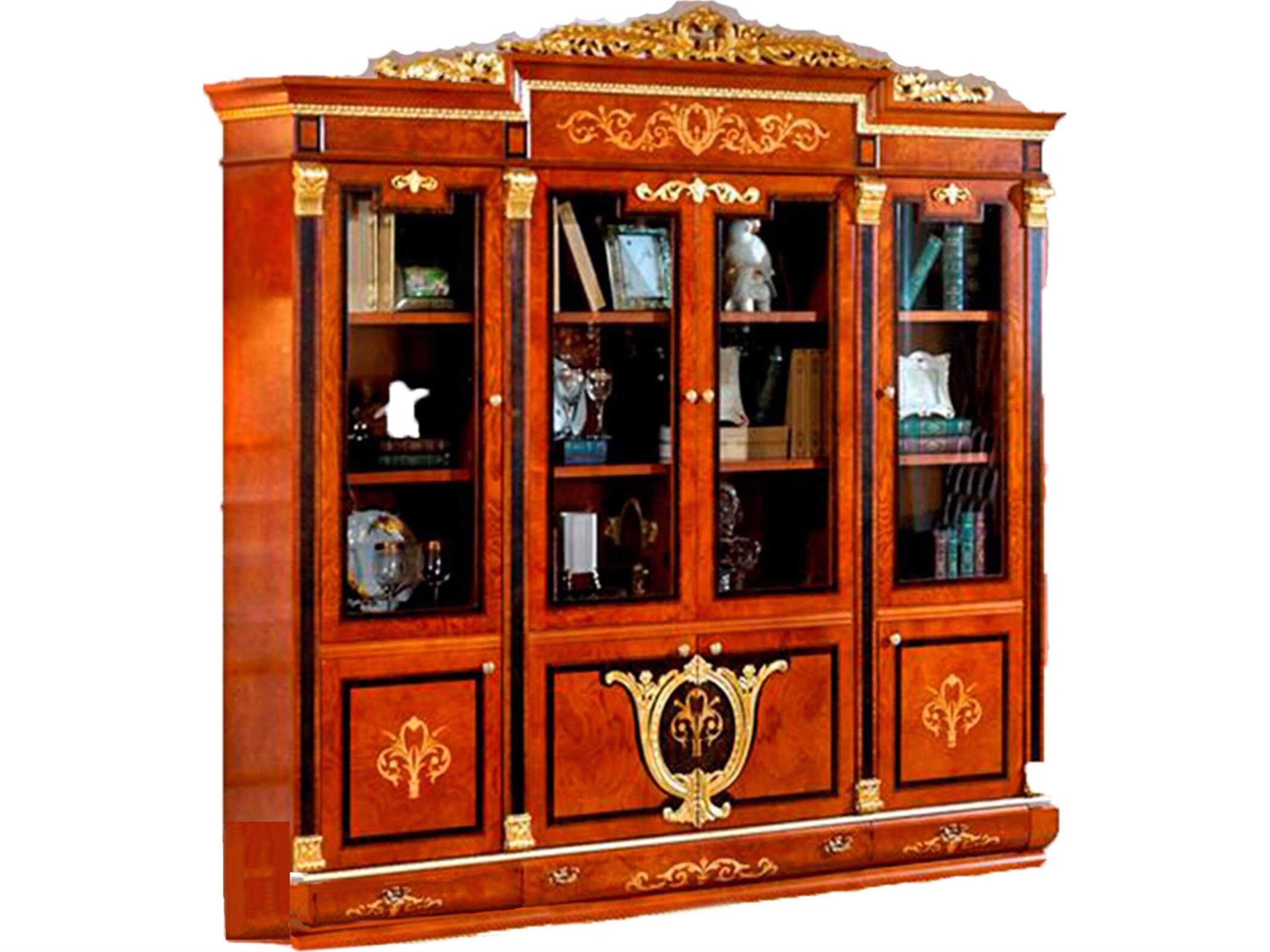 E-38 Walnut Wood Display Cabinet