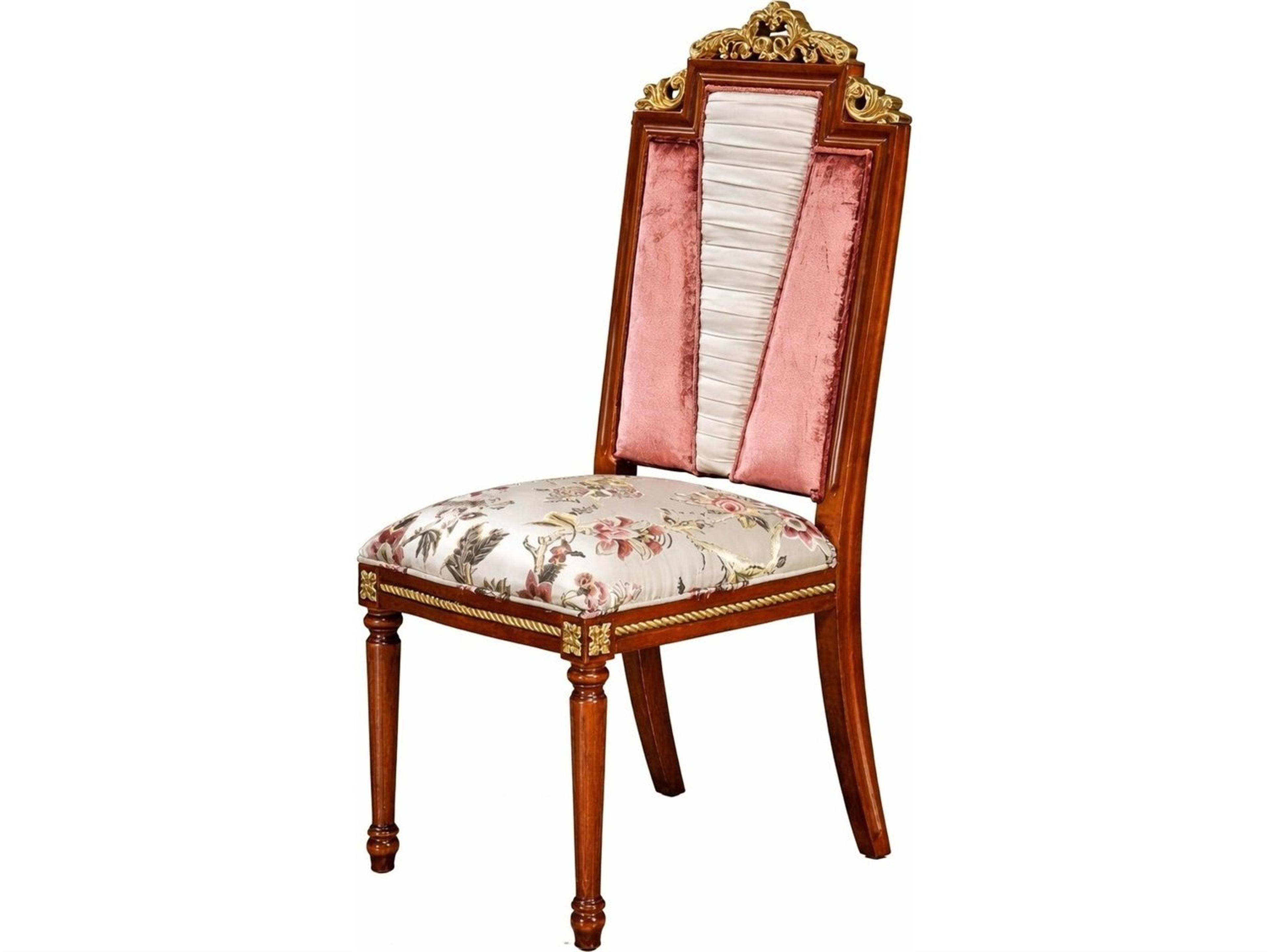 E-38 Solid Wood Brown Upholstered Armless Dining Chair