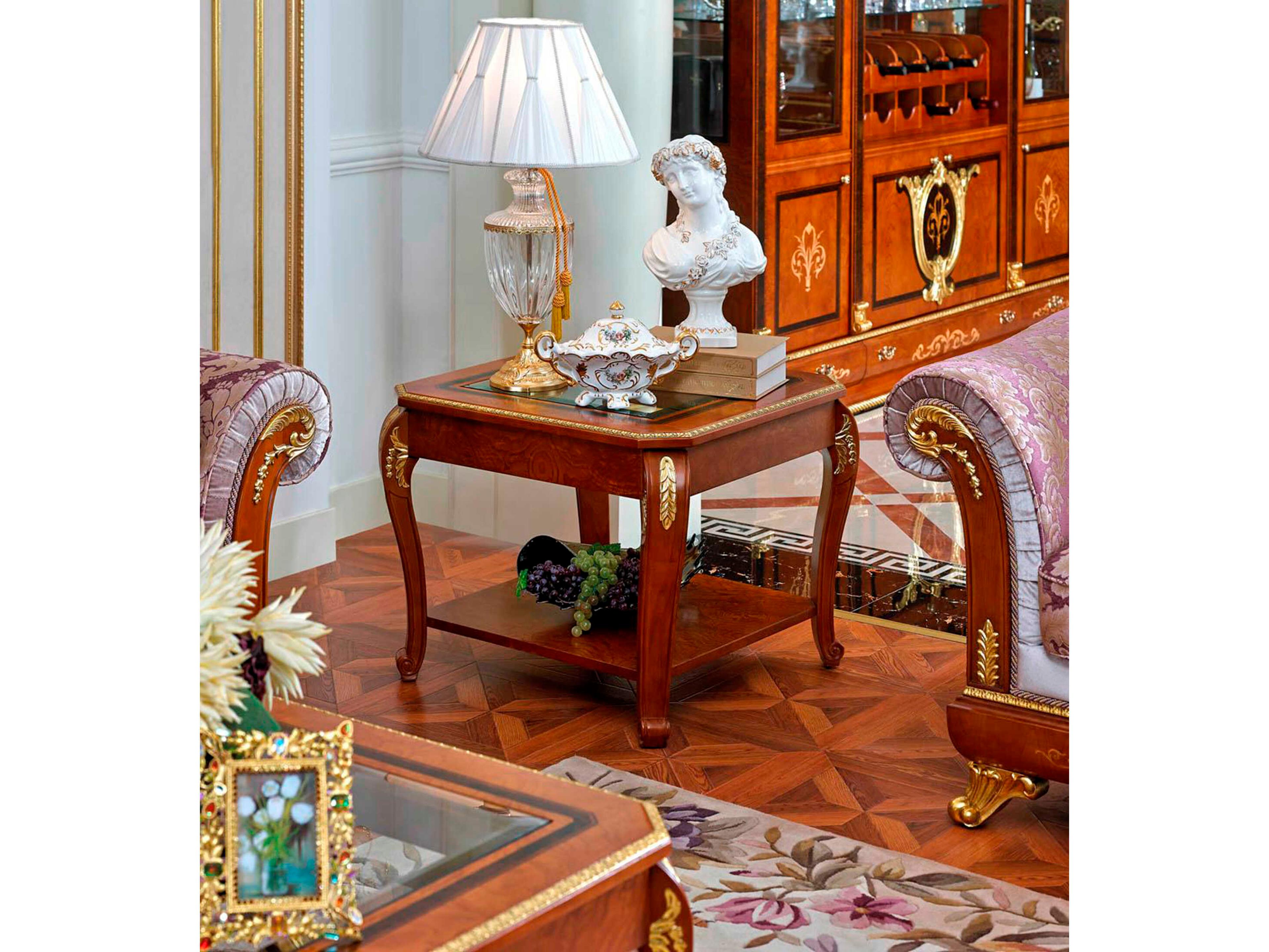 E-38 Square Wood End Table