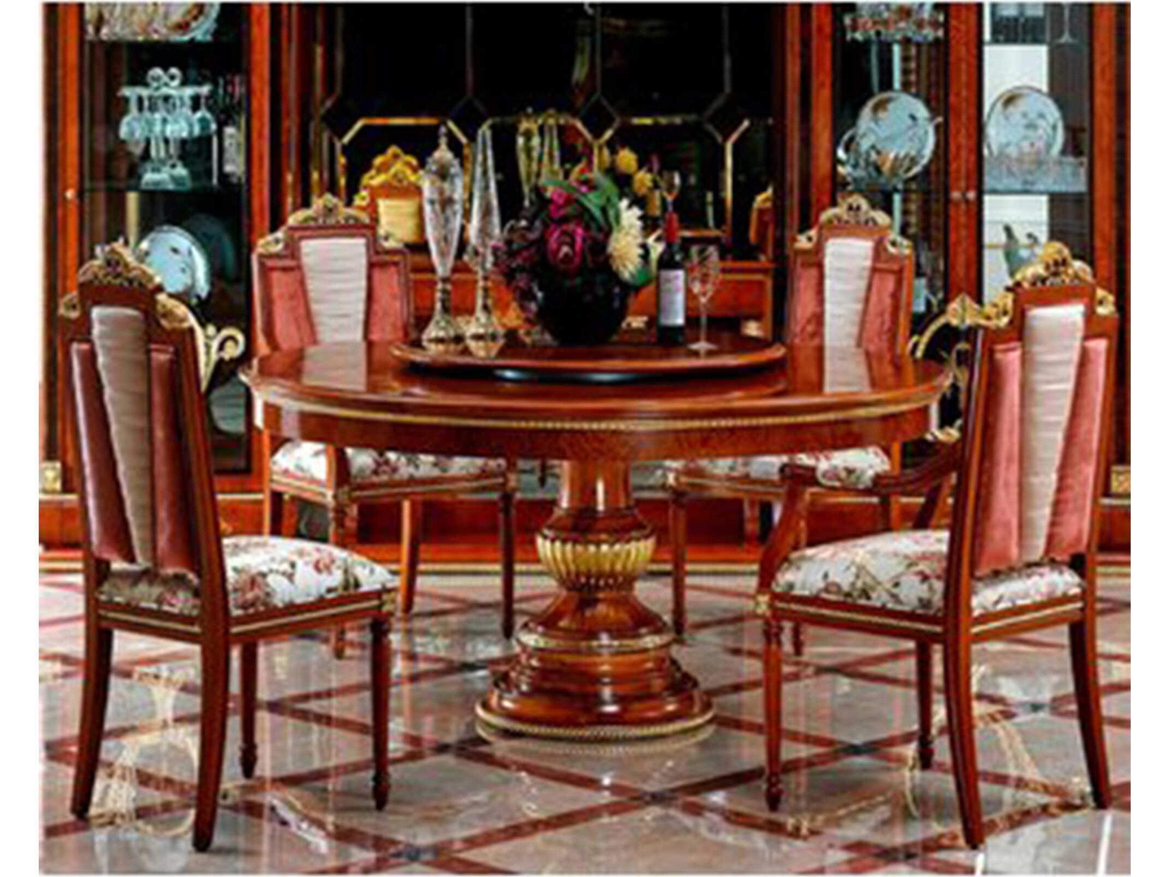 Infinity Furniture Import E-38 Round Wood Dining Table