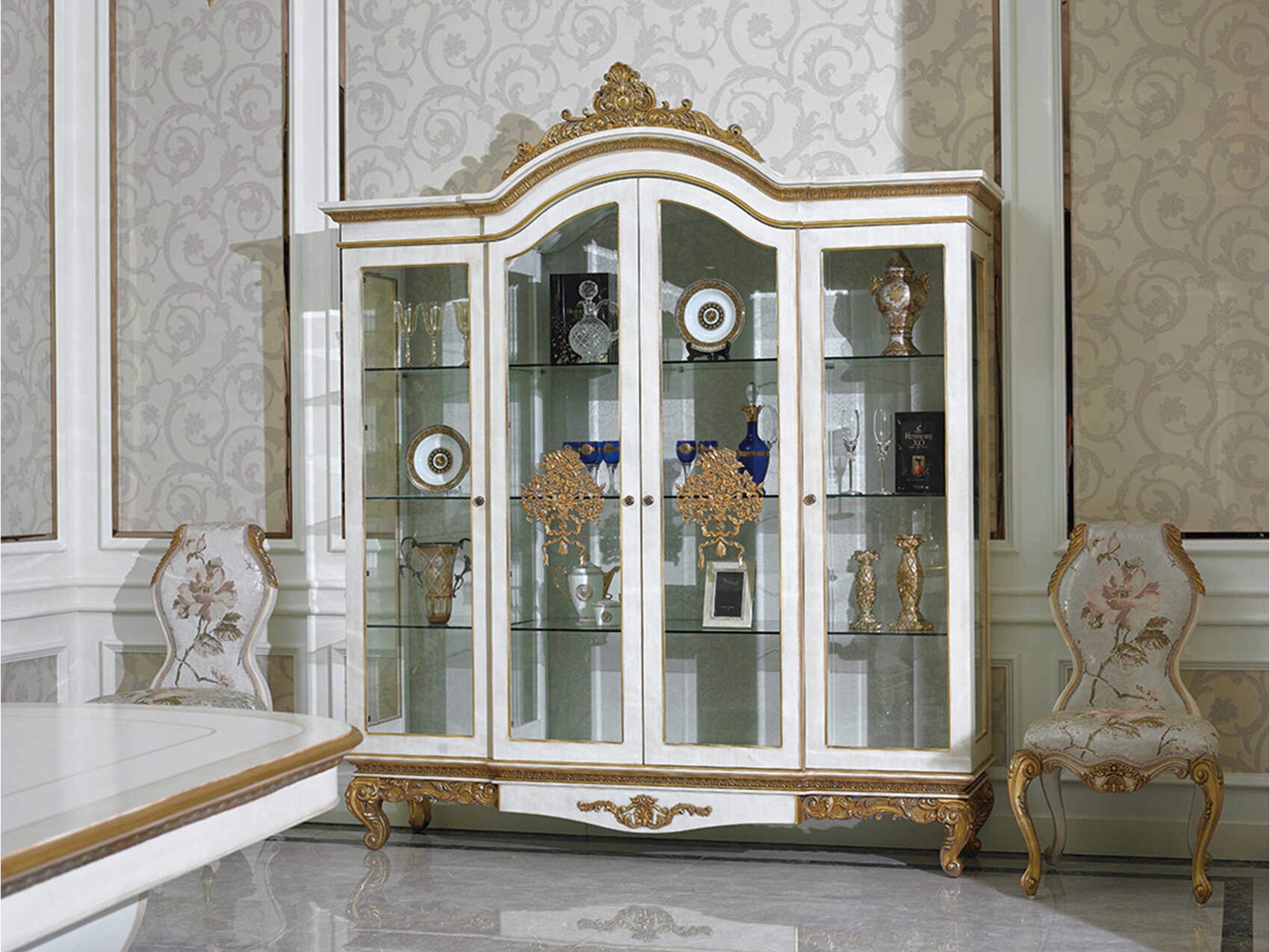 E-57 Solid Wood Display Cabinet