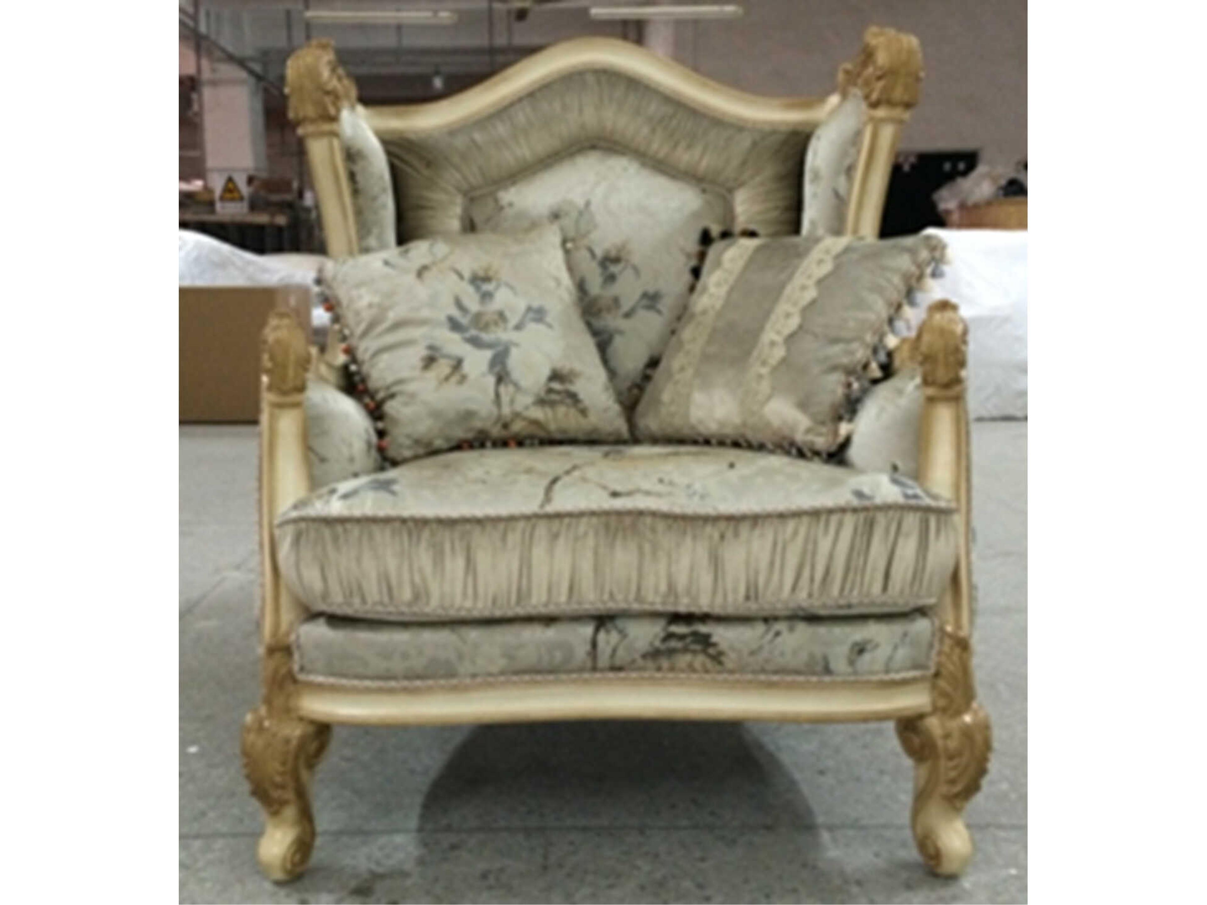 E-57 Gray Upholstered Sofa