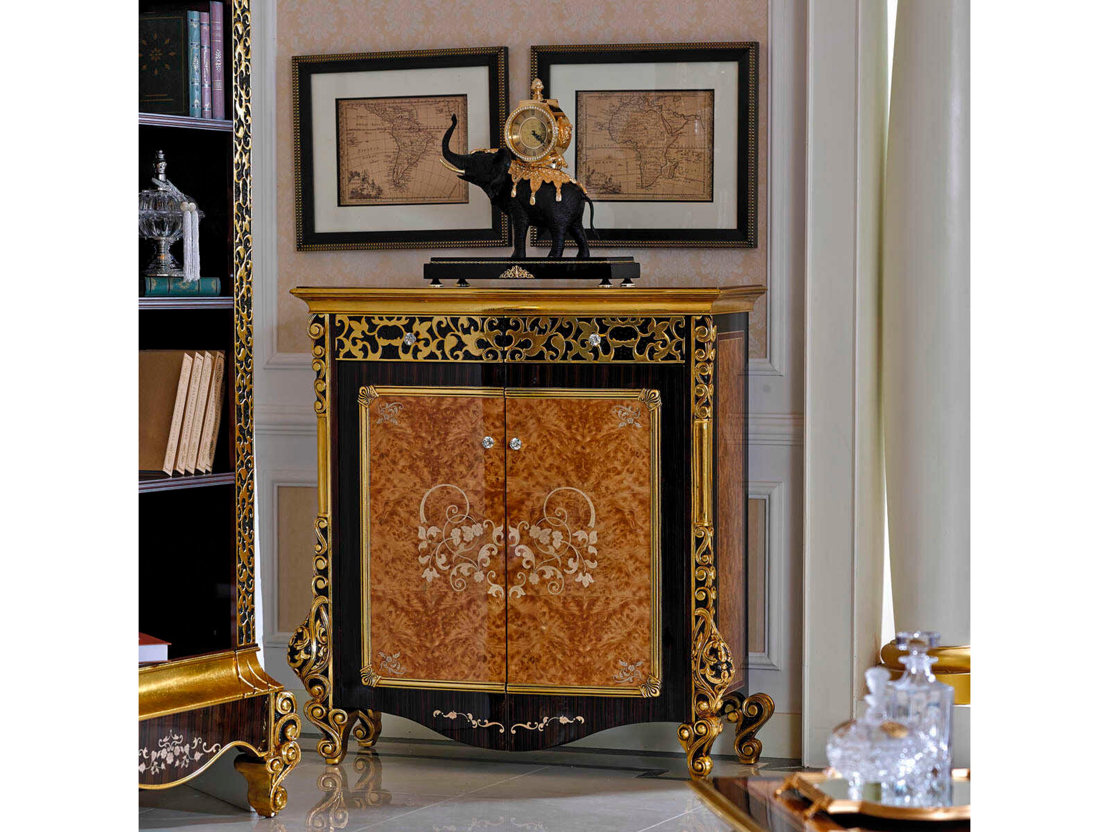 E-61 Black Solid Wood Accent Chest