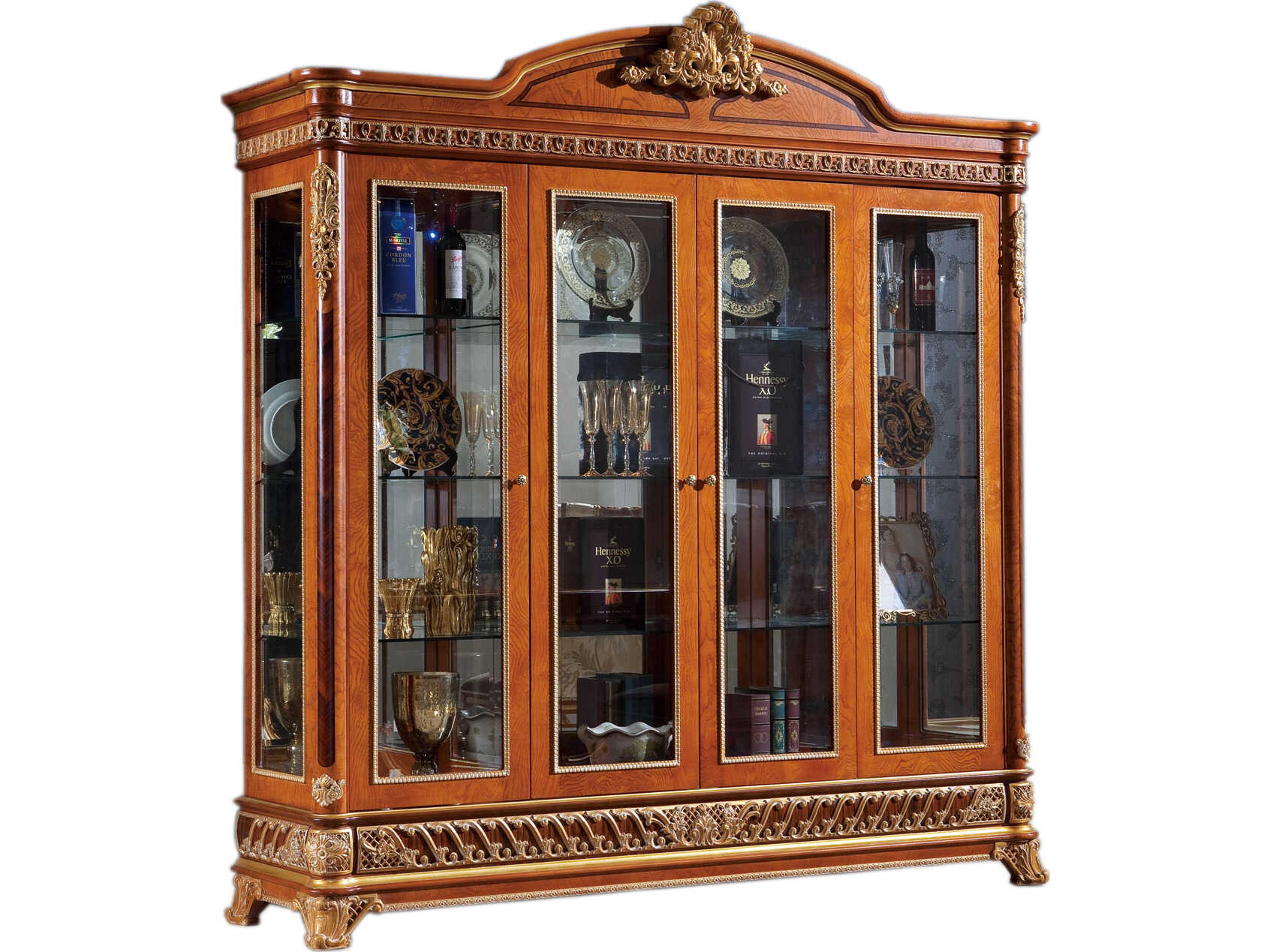 E-62 Solid Wood Display Cabinet