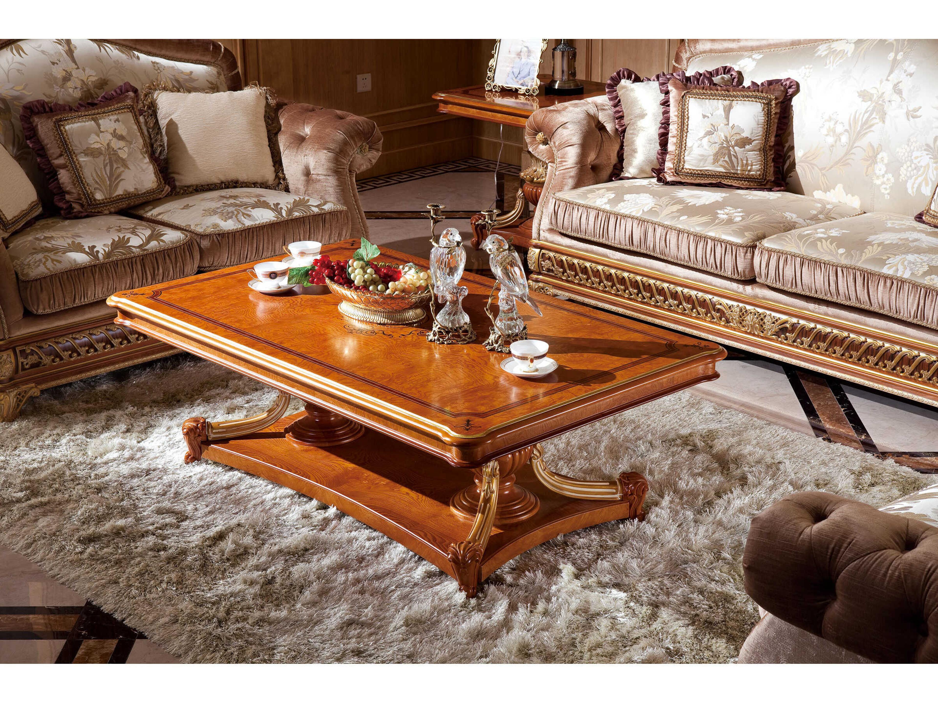 E-62 Rectangular Wood Coffee Table