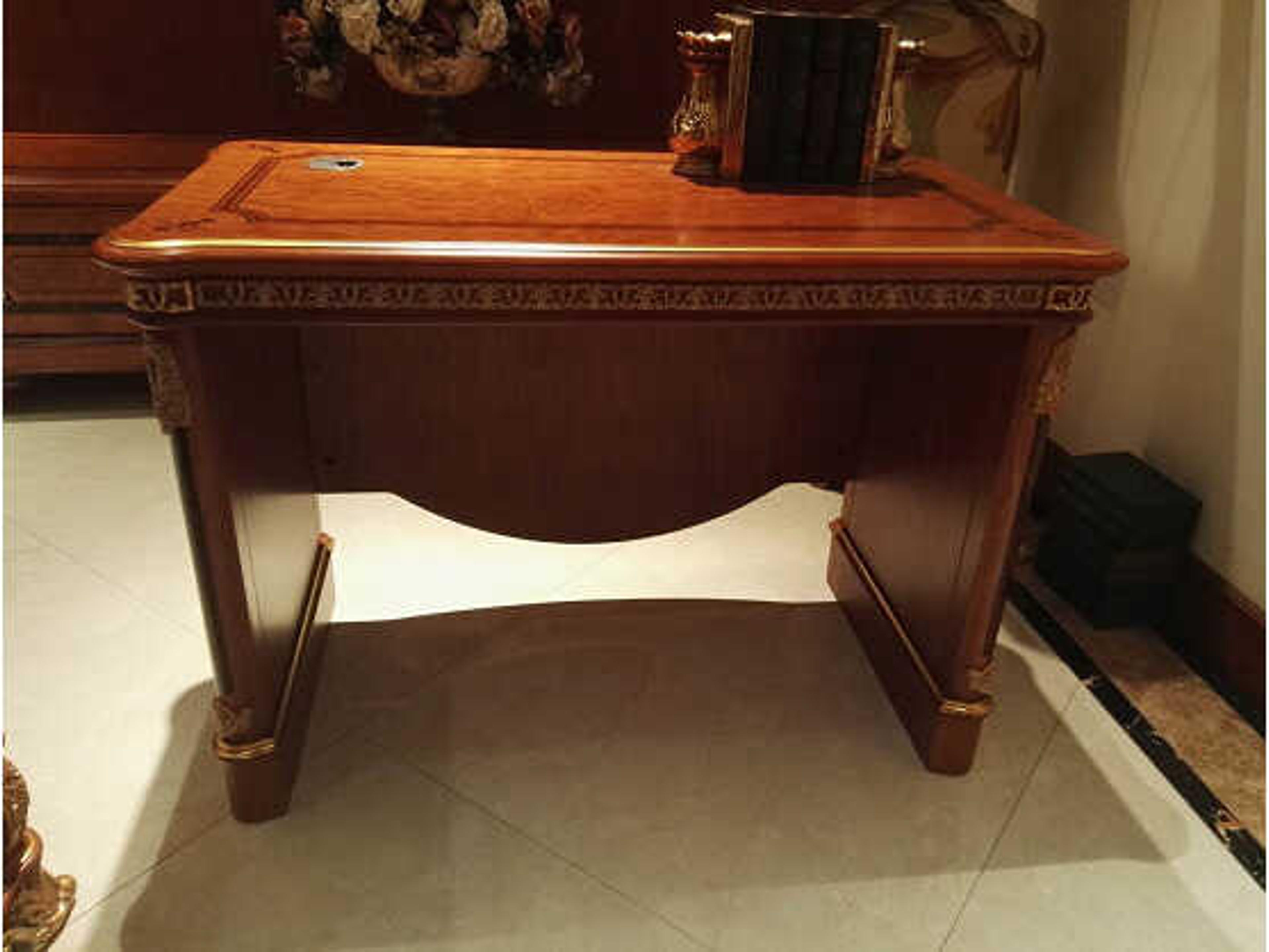 E-62 Brown Solid Wood Computer Desk