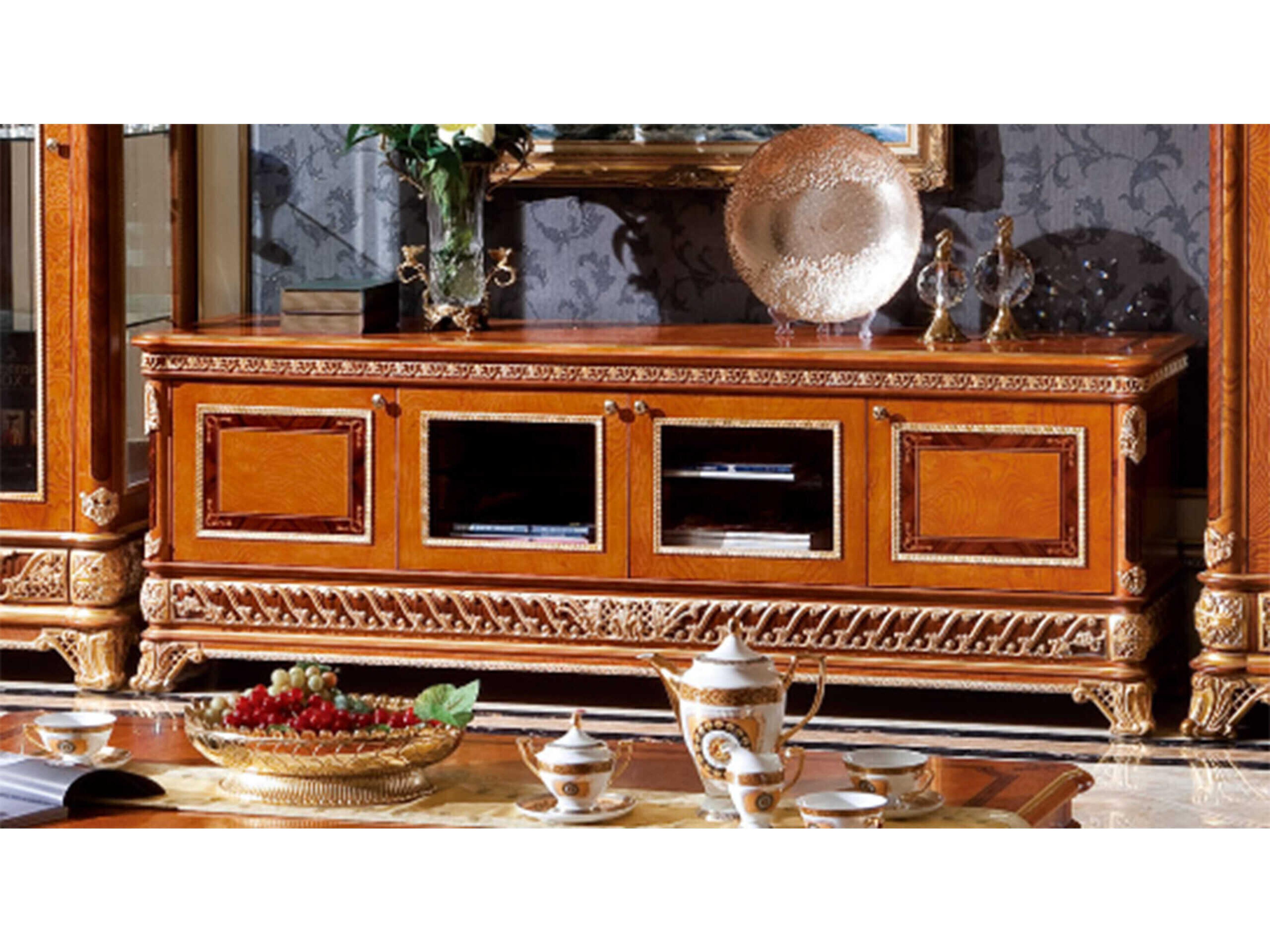 E-62 82" Cherry Wood Media Console