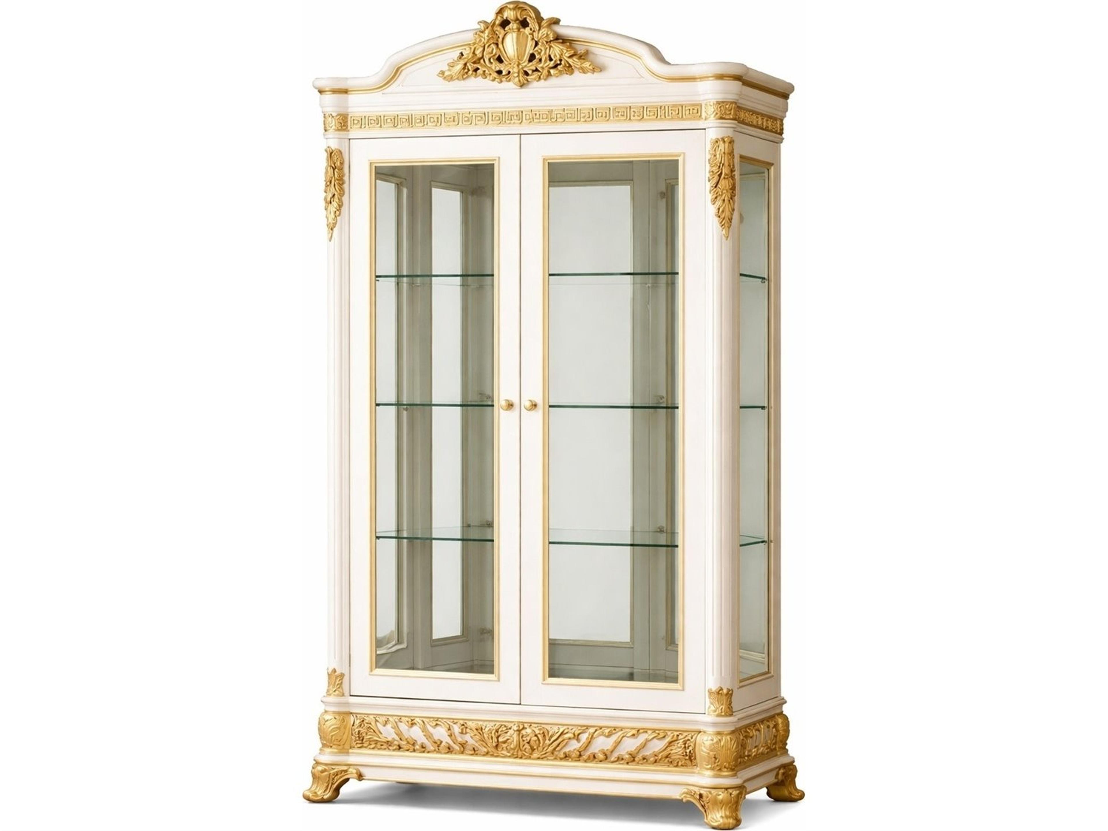 E-62 Beech Wood Display Cabinet
