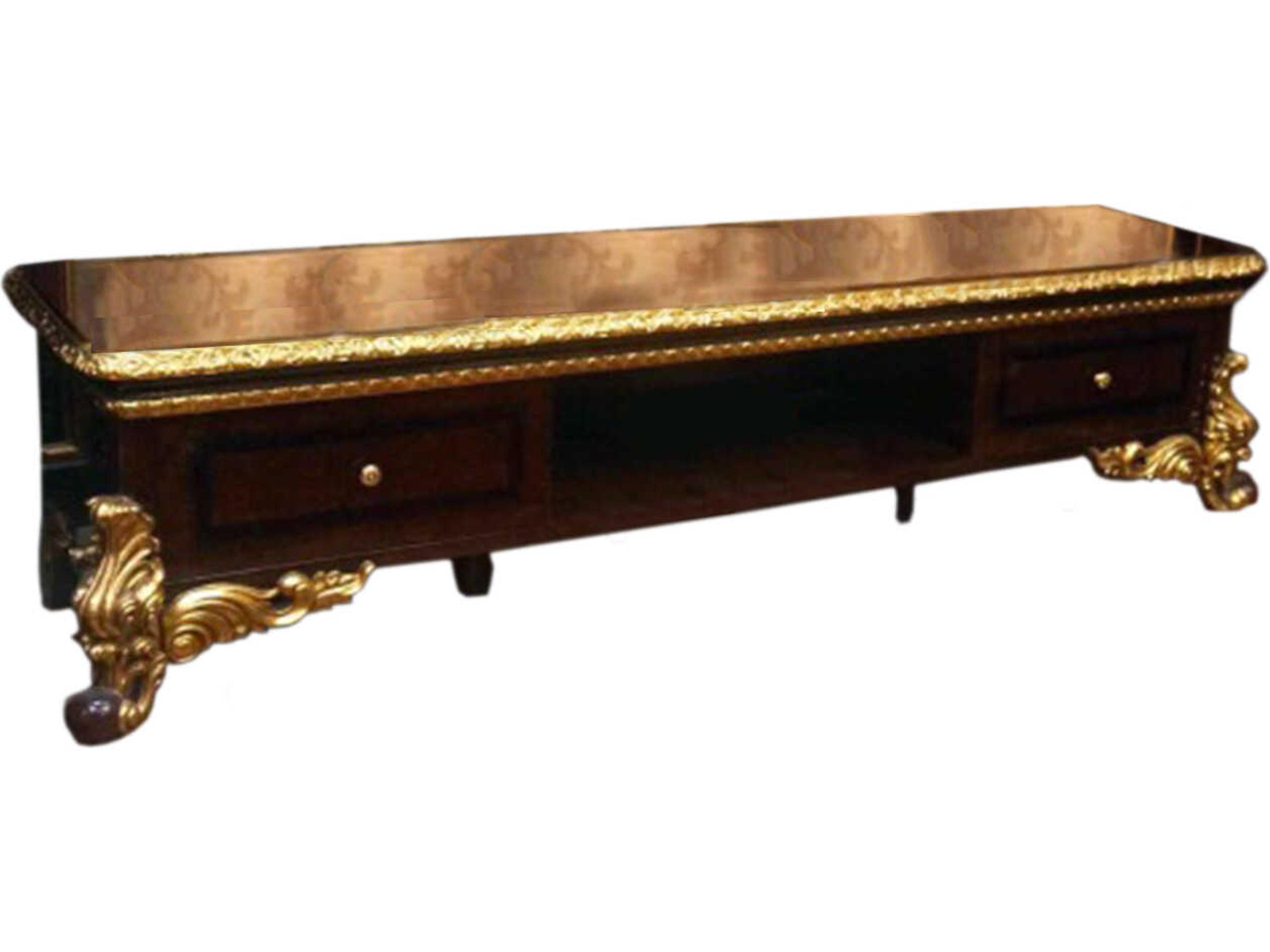 E-63 82" Solid Wood Media Console