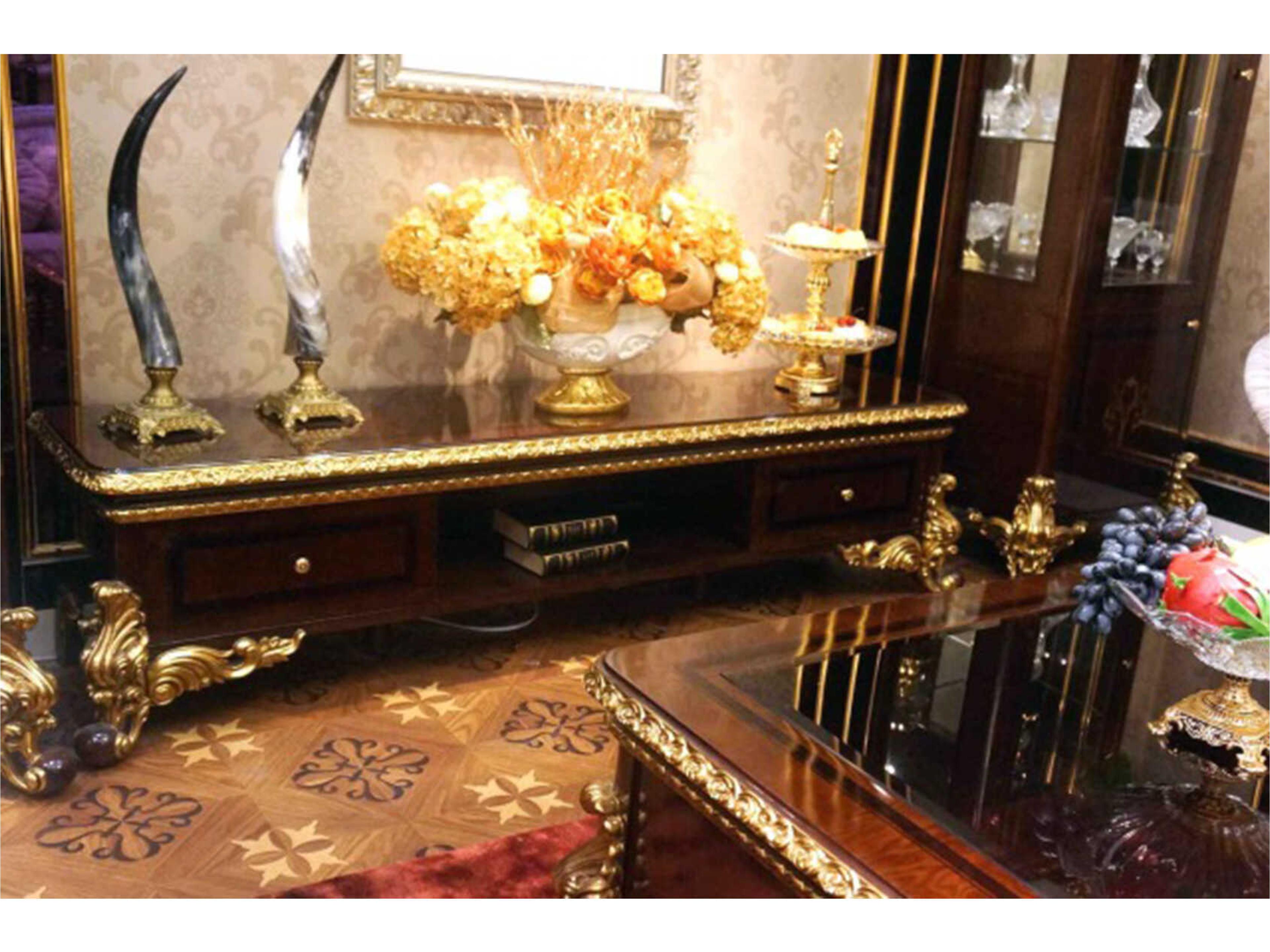 Infinity Furniture Import E-63 82" Solid Wood Media Console