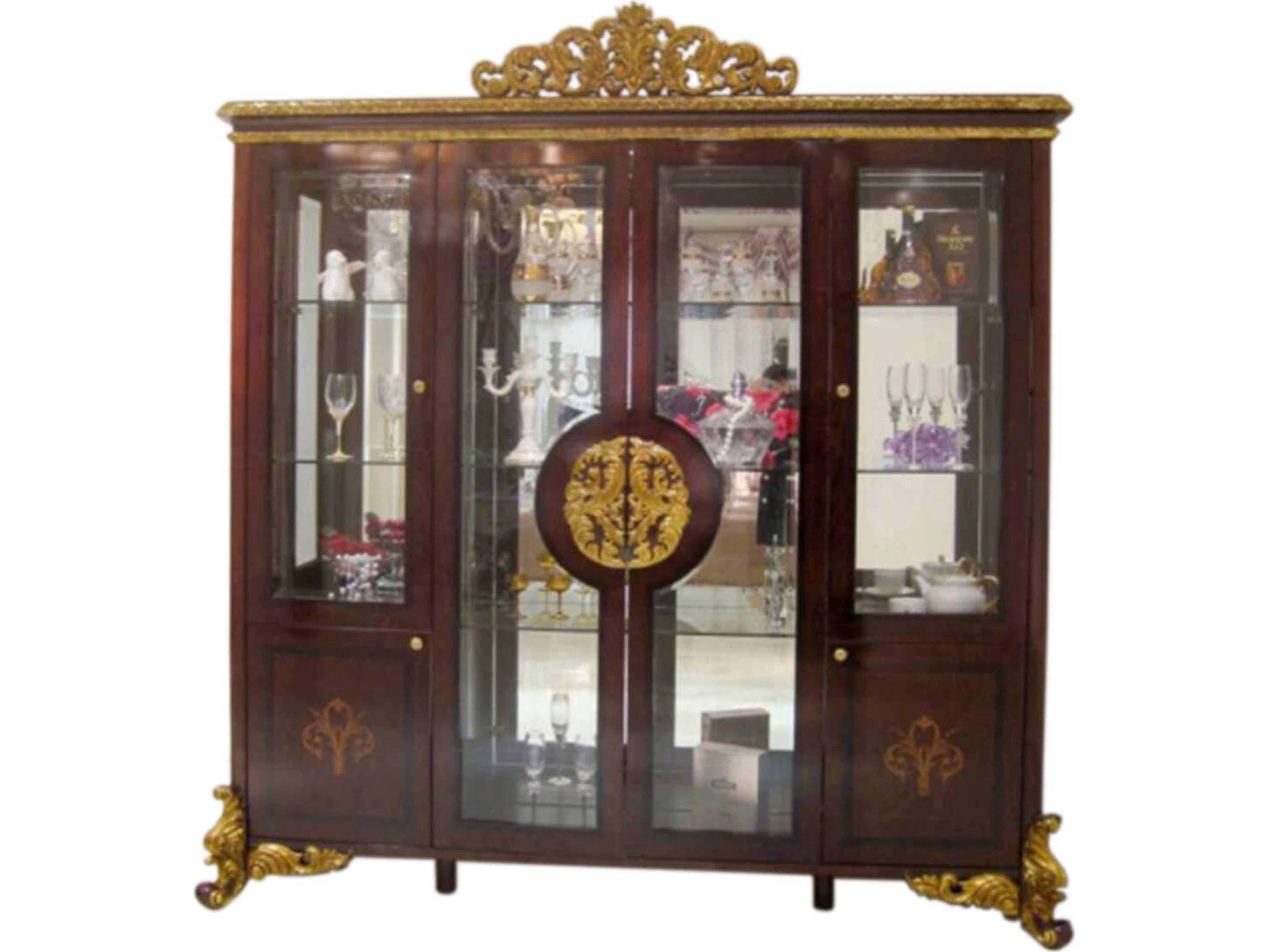 E-63 Solid Wood Display Cabinet