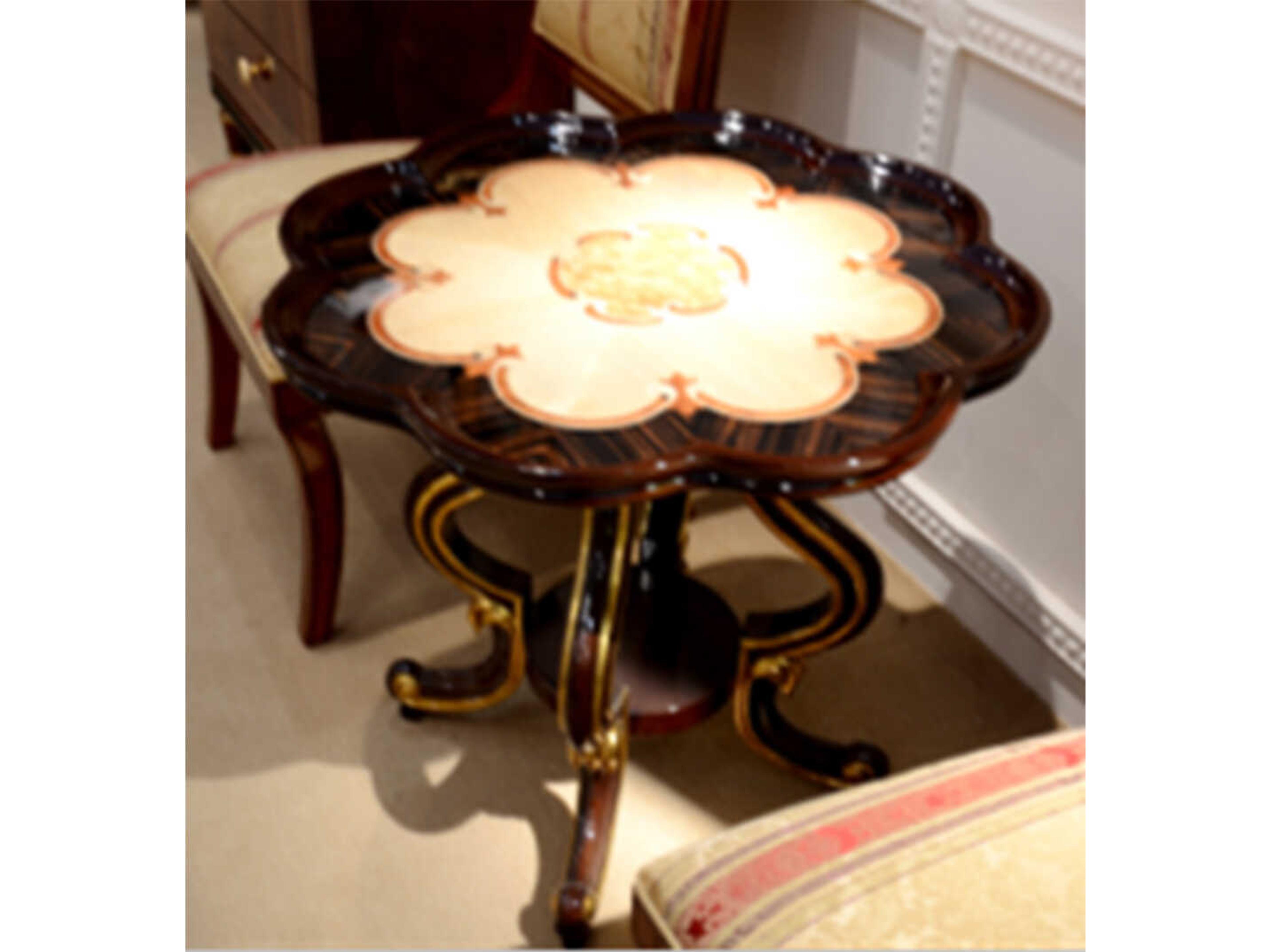 E-67 Round Wood End Table