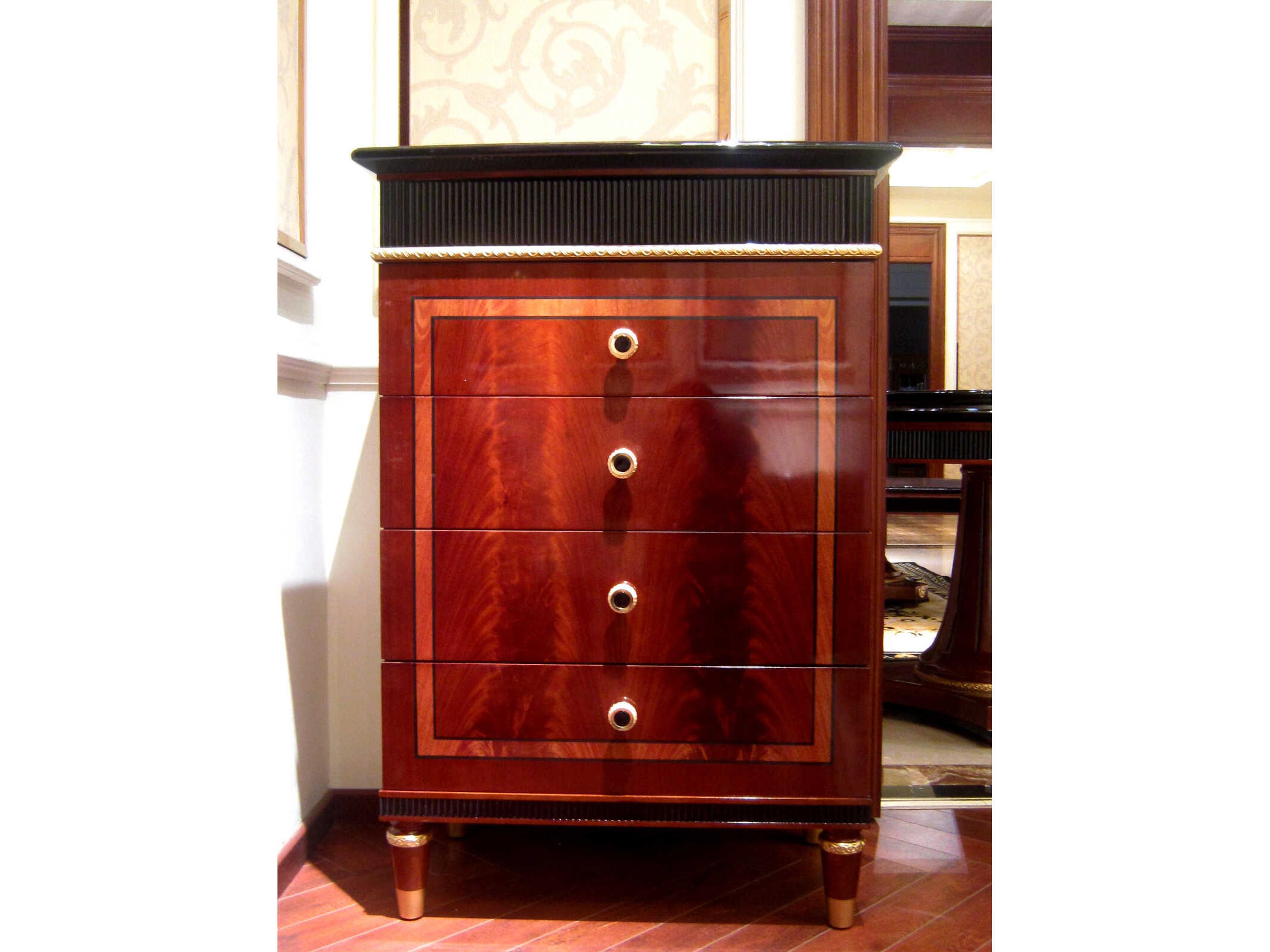 E-68 5-Drawers Cherry Solid Wood Dresser