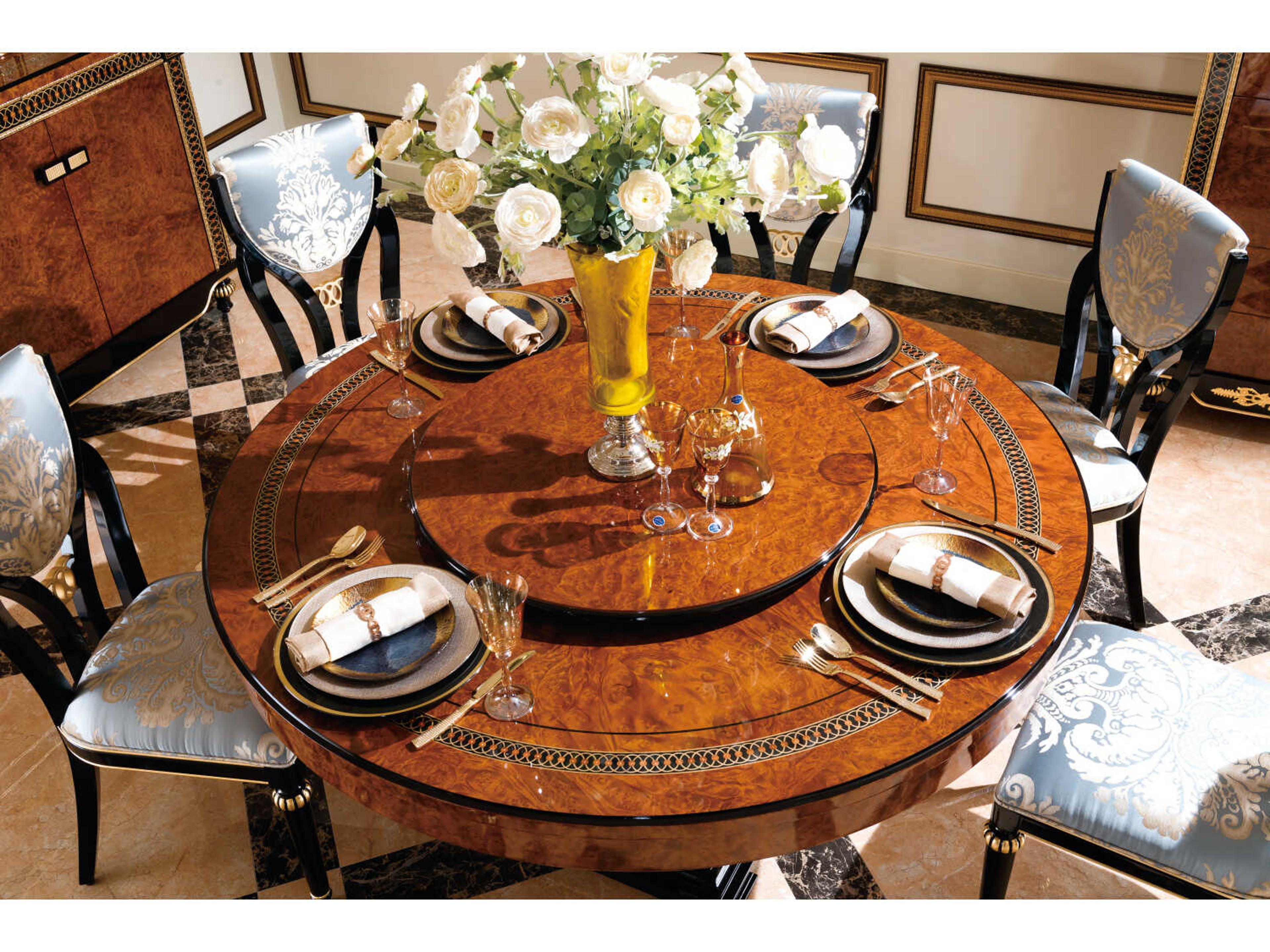 E-69 Round Wood Dining Table