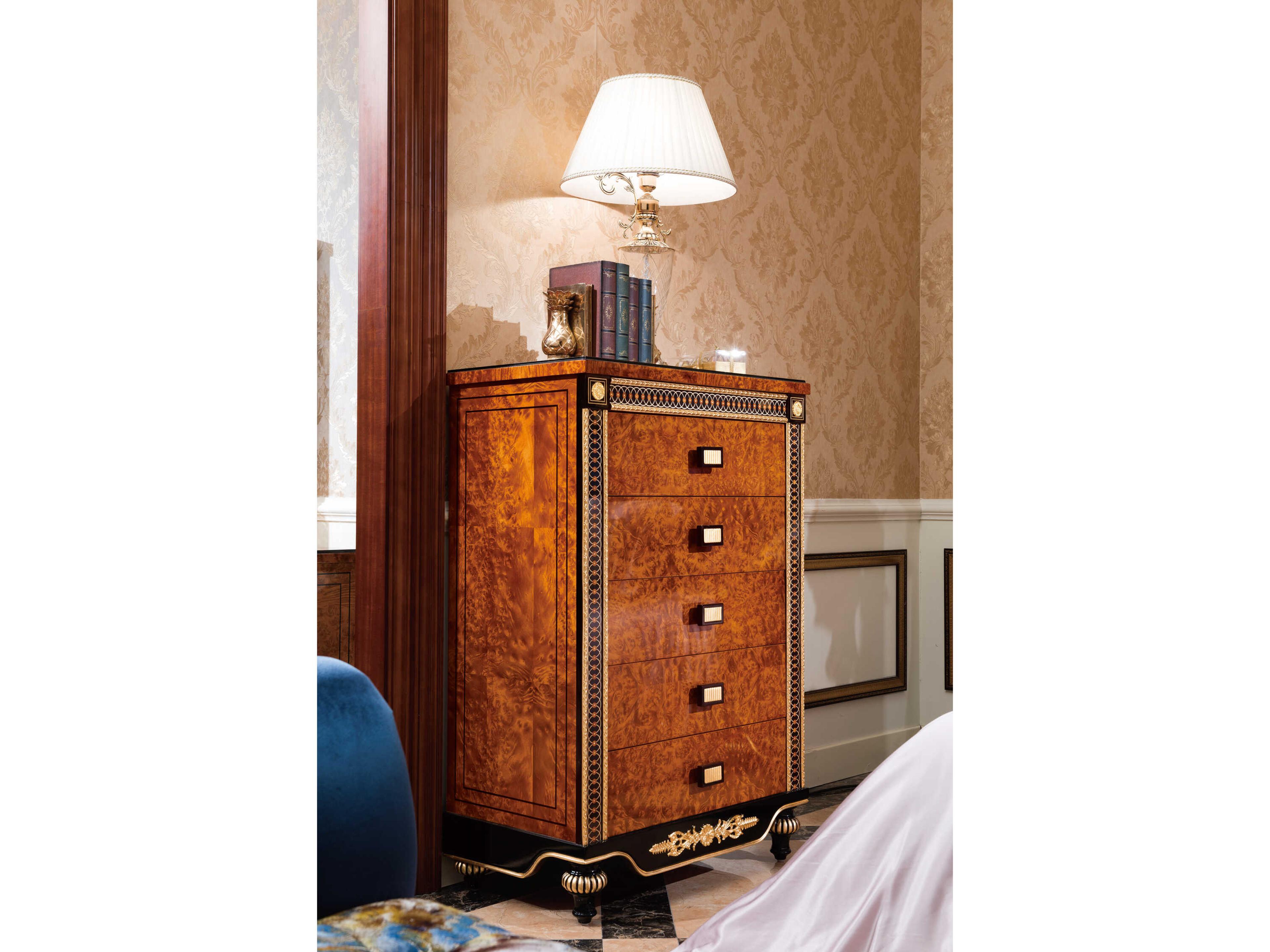 E-69 Black Solid Wood Accent Chest