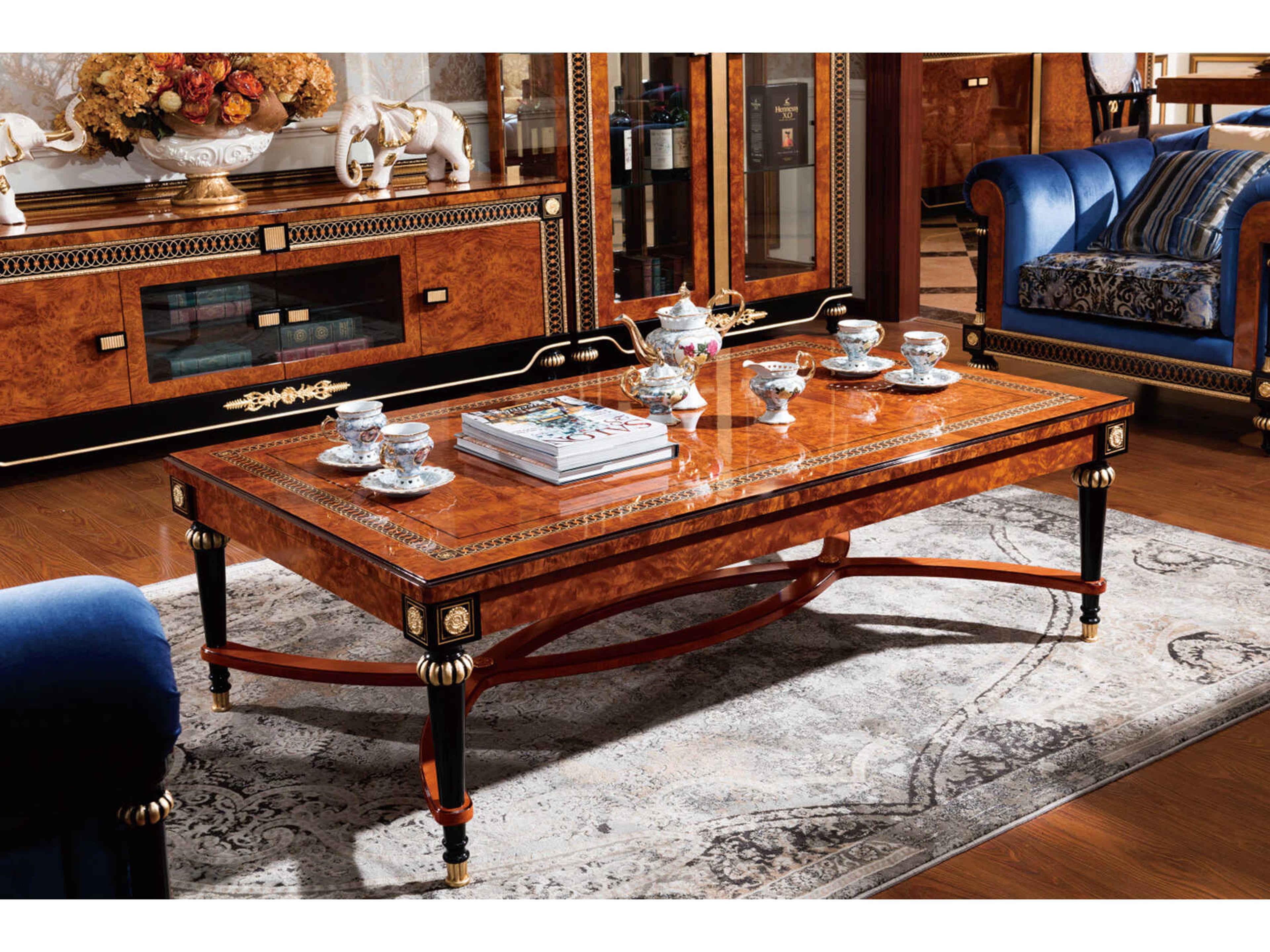 E-69 Rectangular Wood Coffee Table