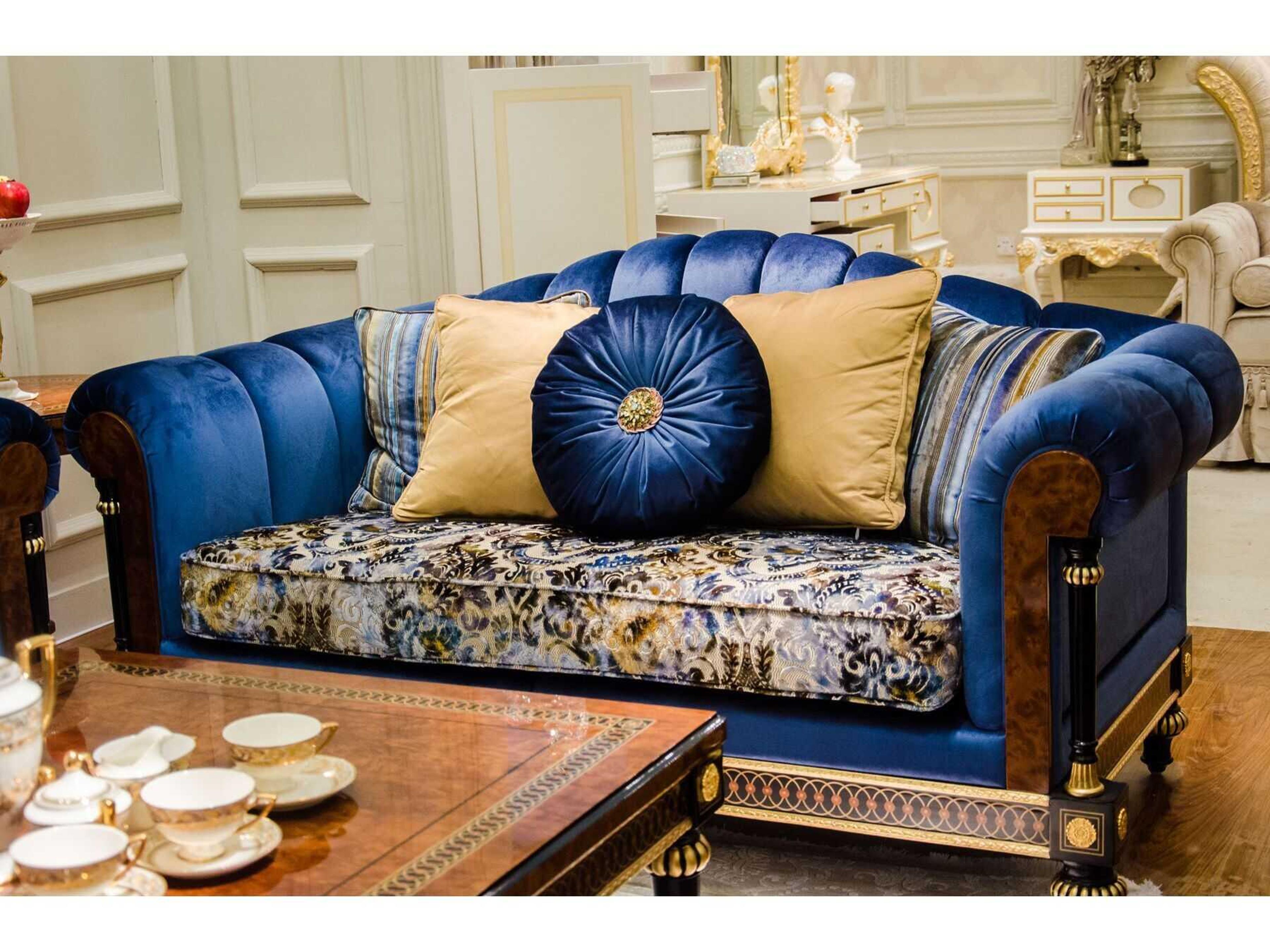 Infinity Furniture Import E-69 Blue Upholstered Loveseat