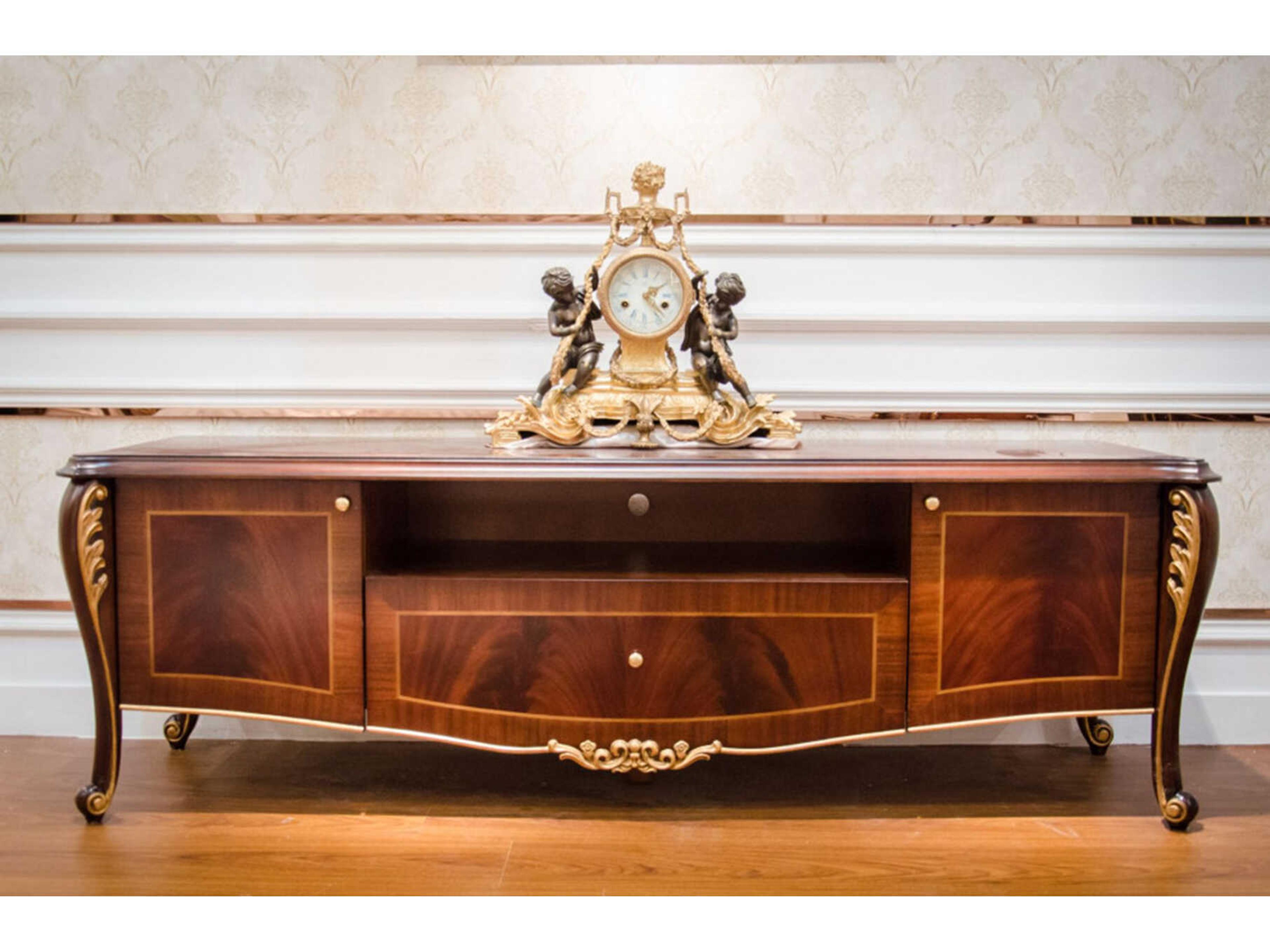 E-70 72" Walnut Wood Media Console