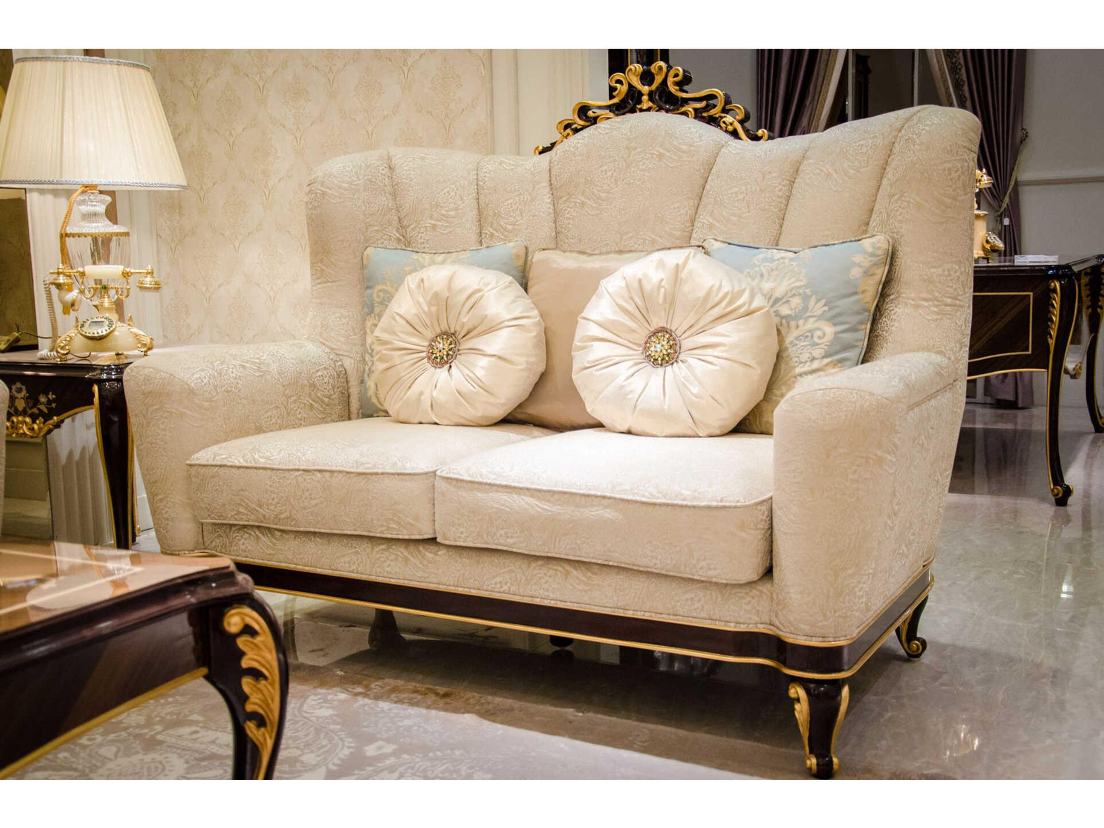E-70 Cream Upholstered Loveseat