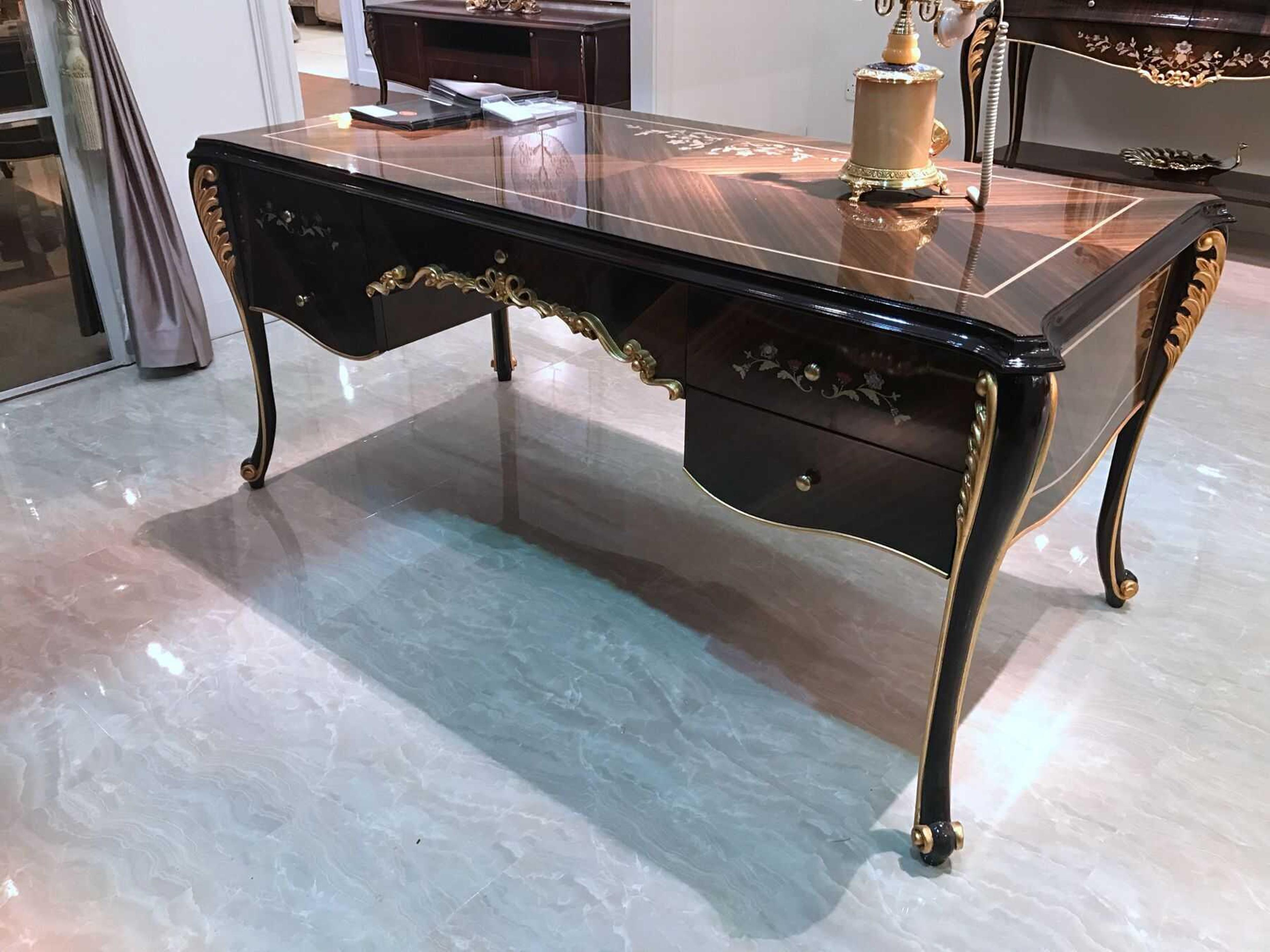 Infinity Furniture Import E-70-b Brown Hardwood Executive Desk