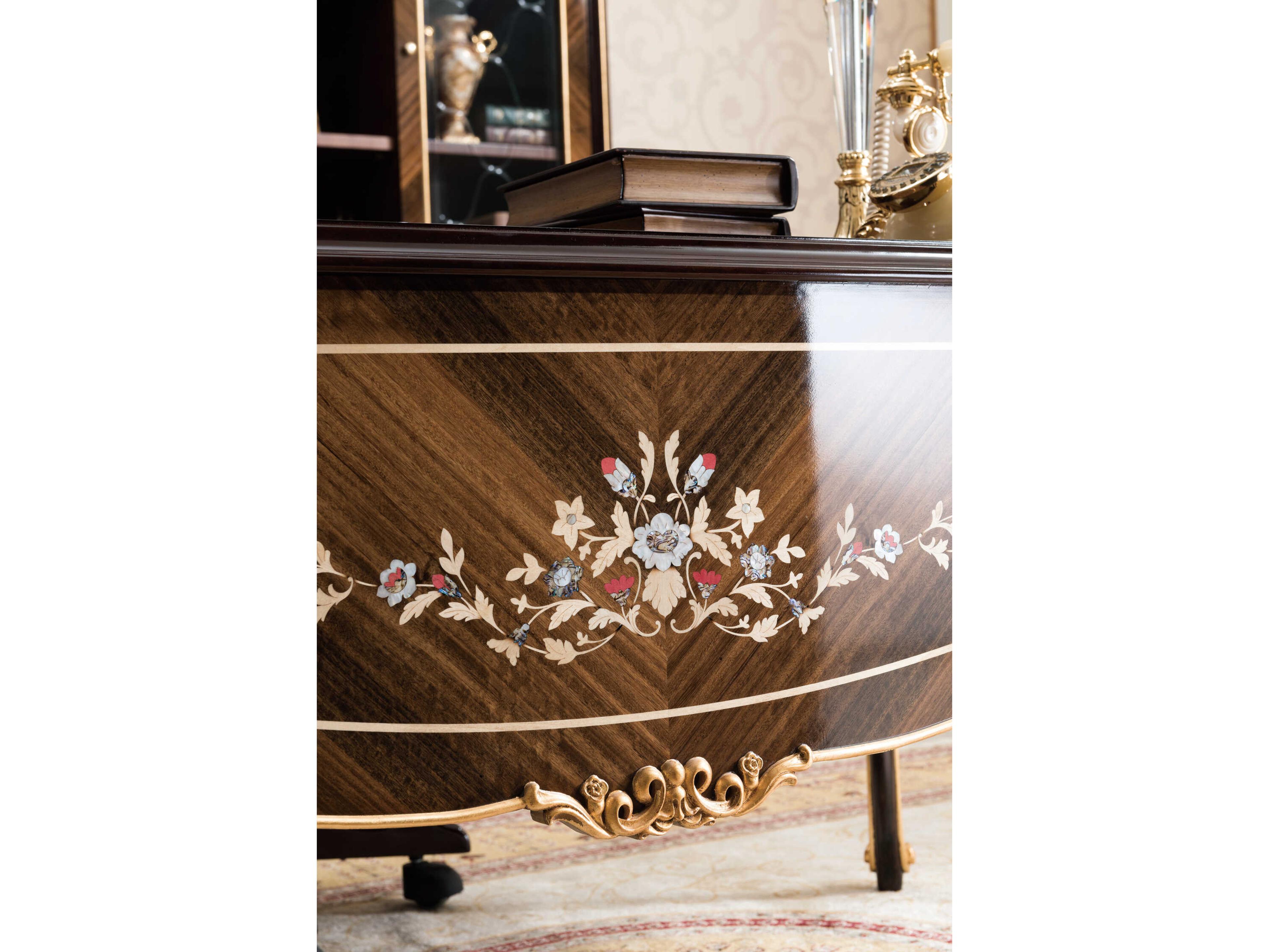 Infinity Furniture Import E-70-b Brown Hardwood Executive Desk