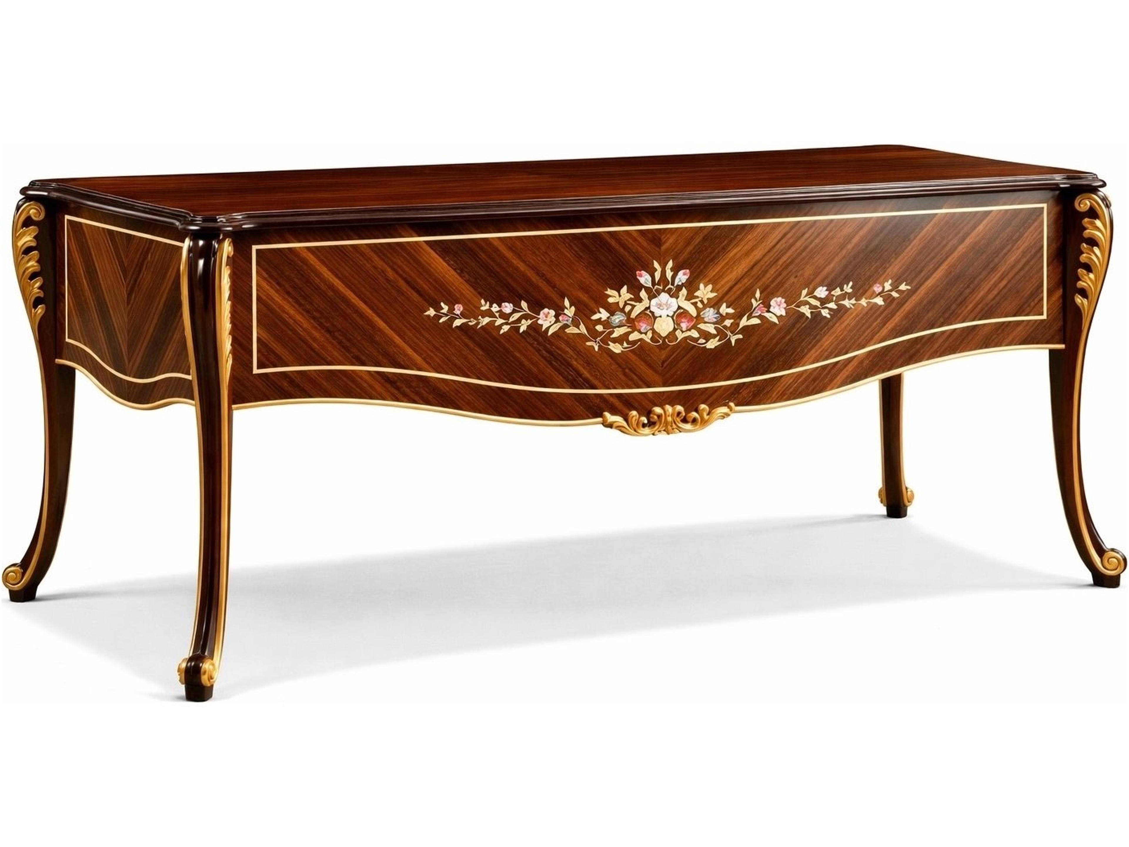 E-70 Brown Hardwood Executive Desk