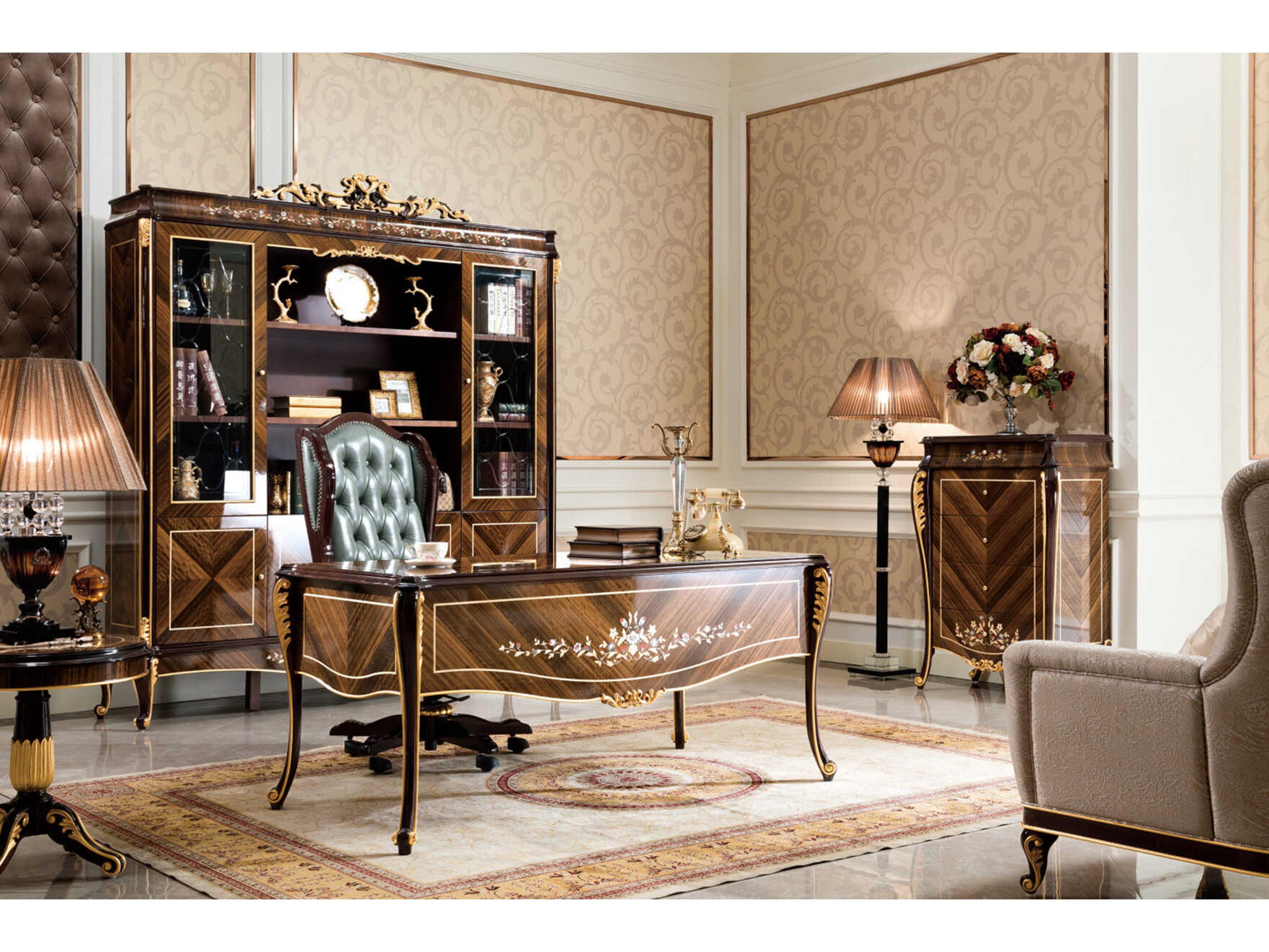 Infinity Furniture Import E-70 Brown Hardwood Executive Desk