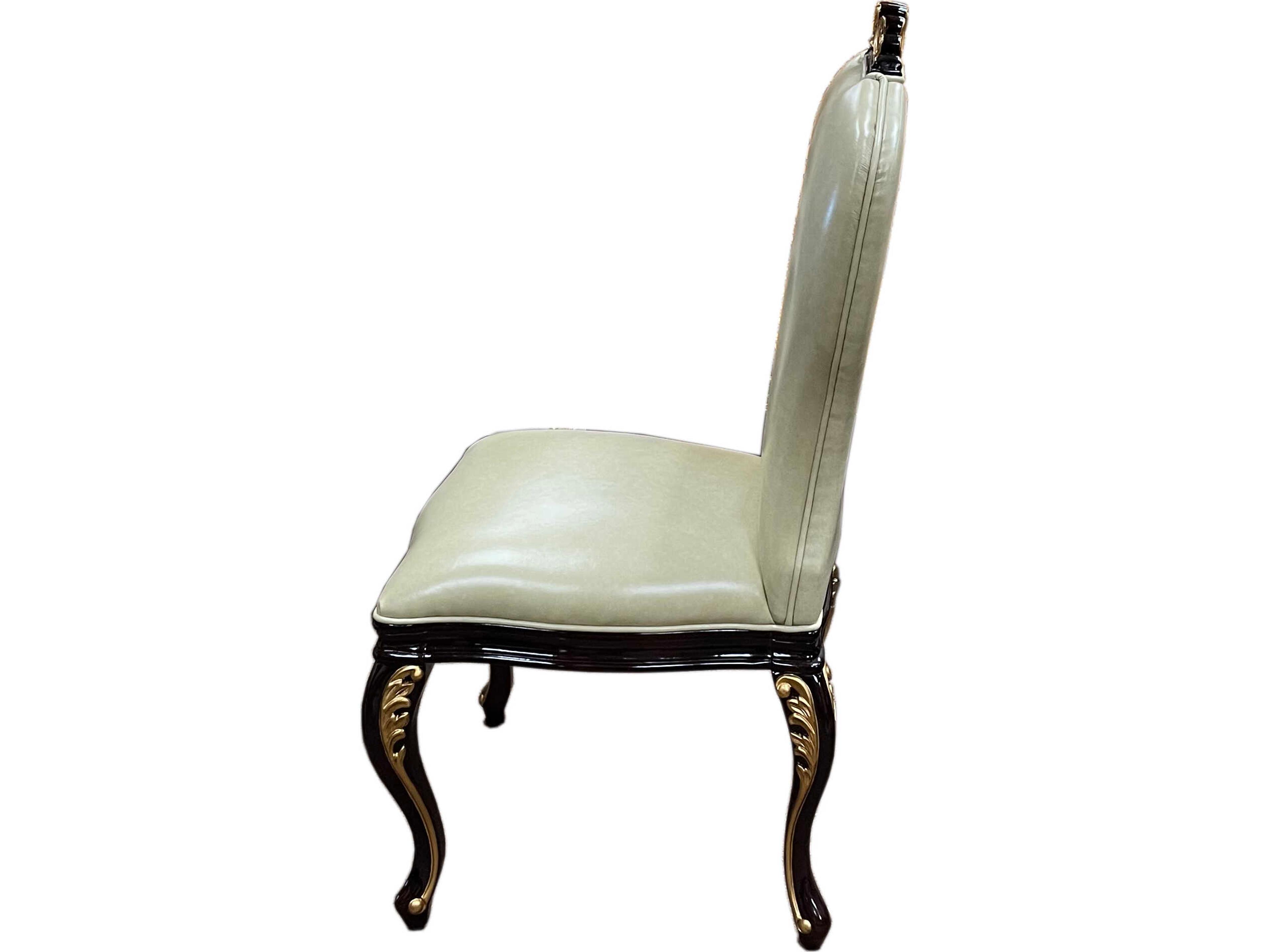 Infinity Furniture Import E-70 Hardwood Beige Leather Armless Dining Chair