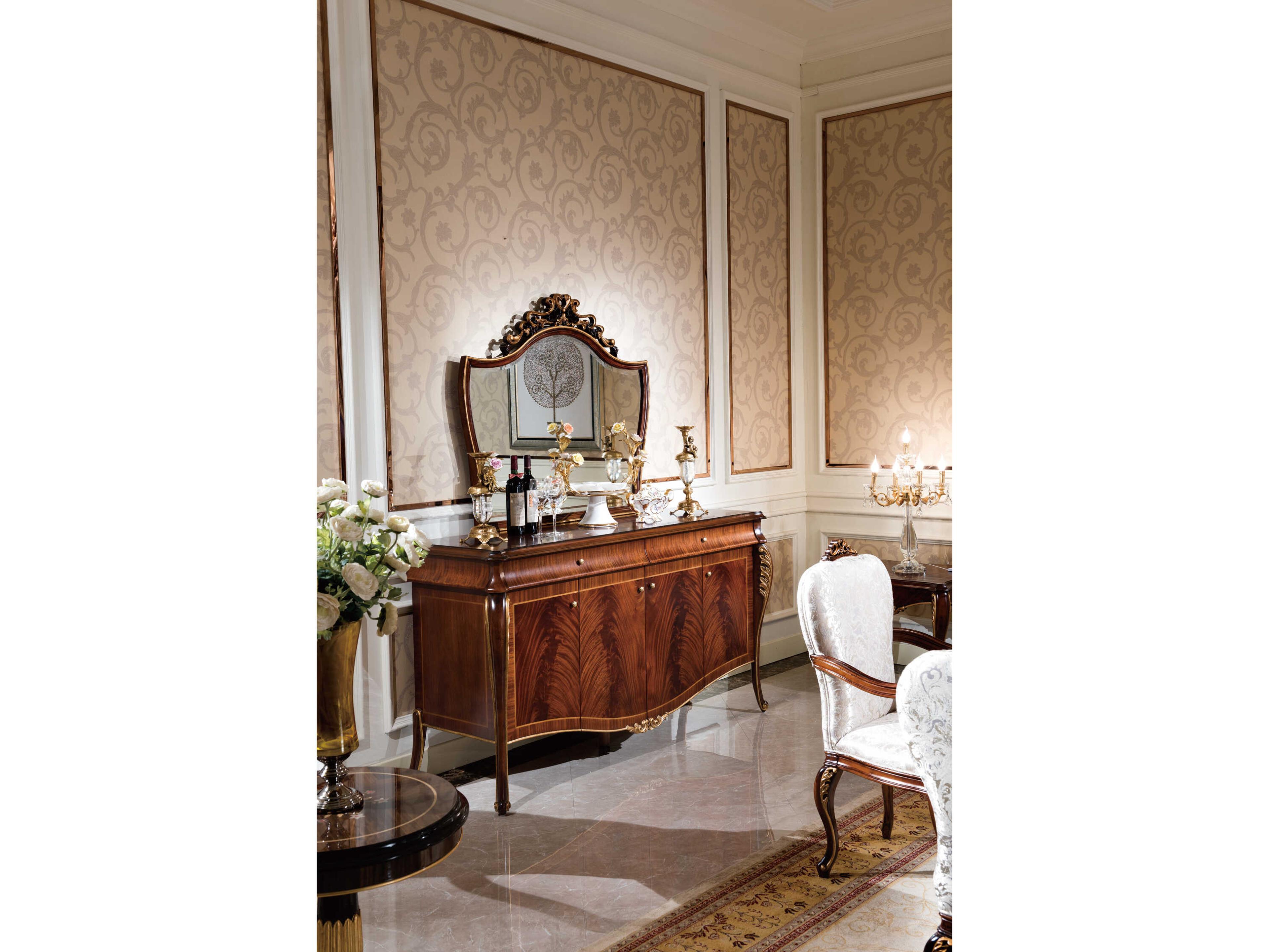 E-70 70" Walnut Wood Sideboard