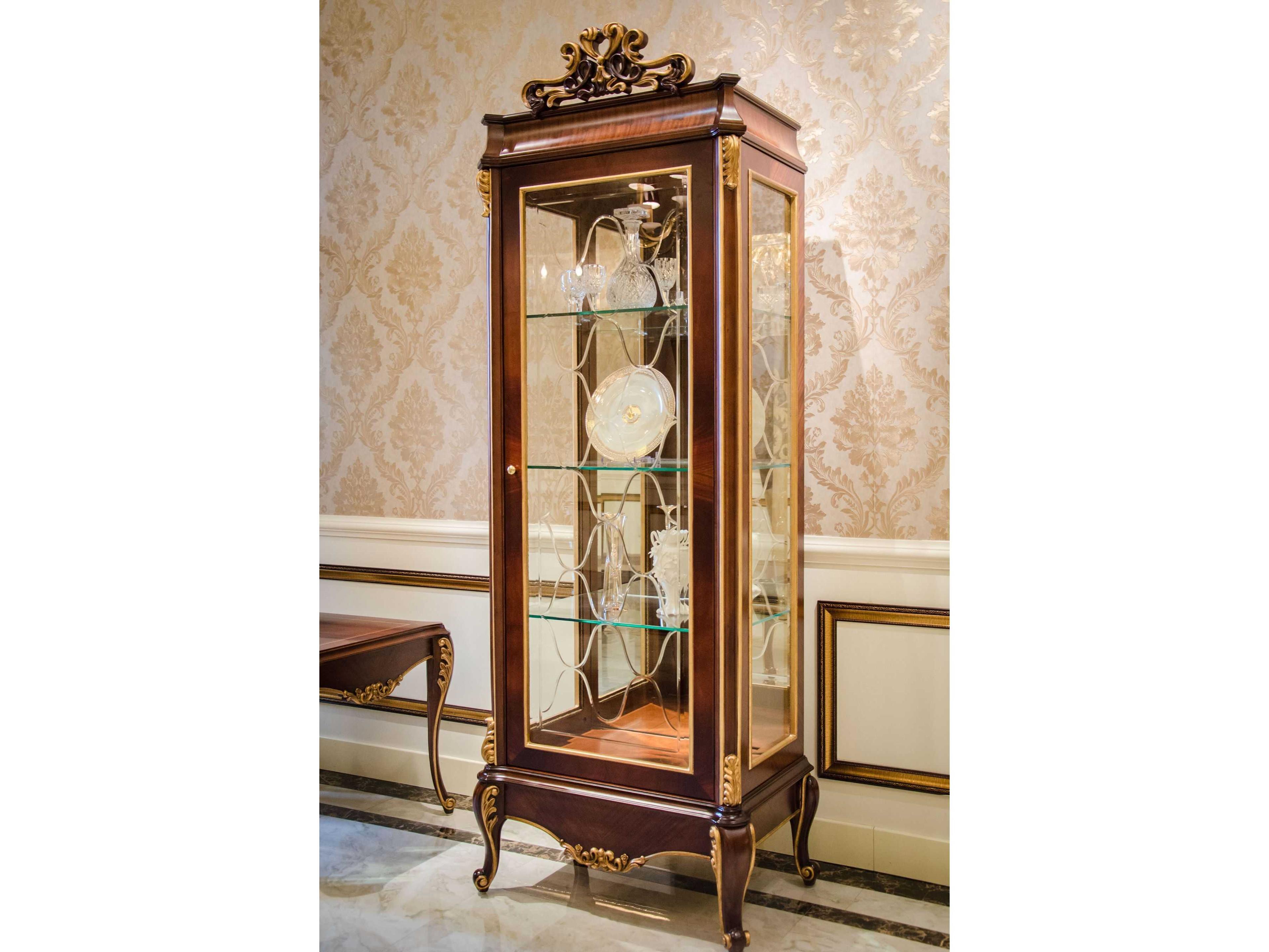 Infinity Furniture Import E-70 Solid Wood Display Cabinet