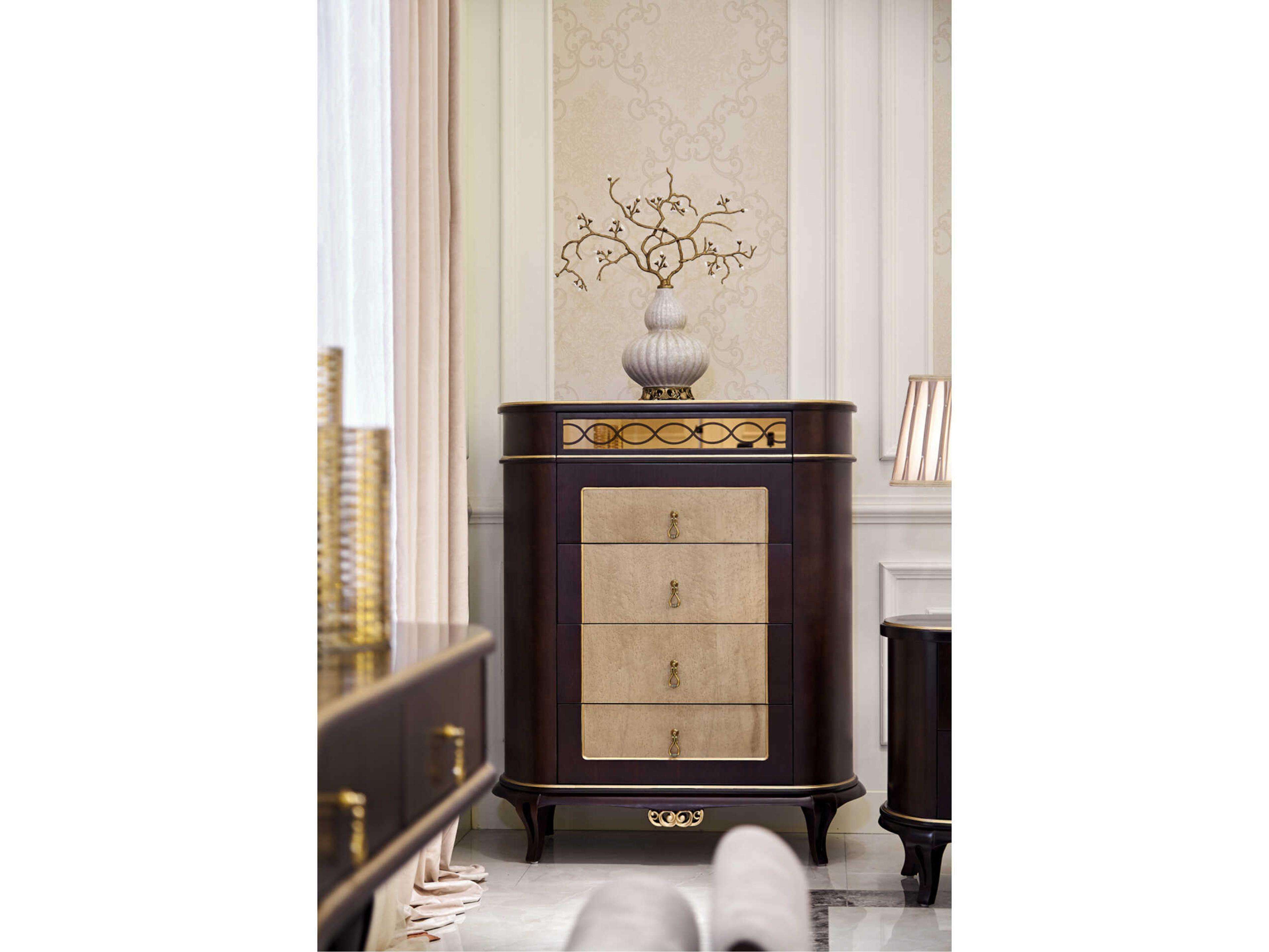 Infinity Furniture Import E-71 Brown Solid Wood Accent Chest