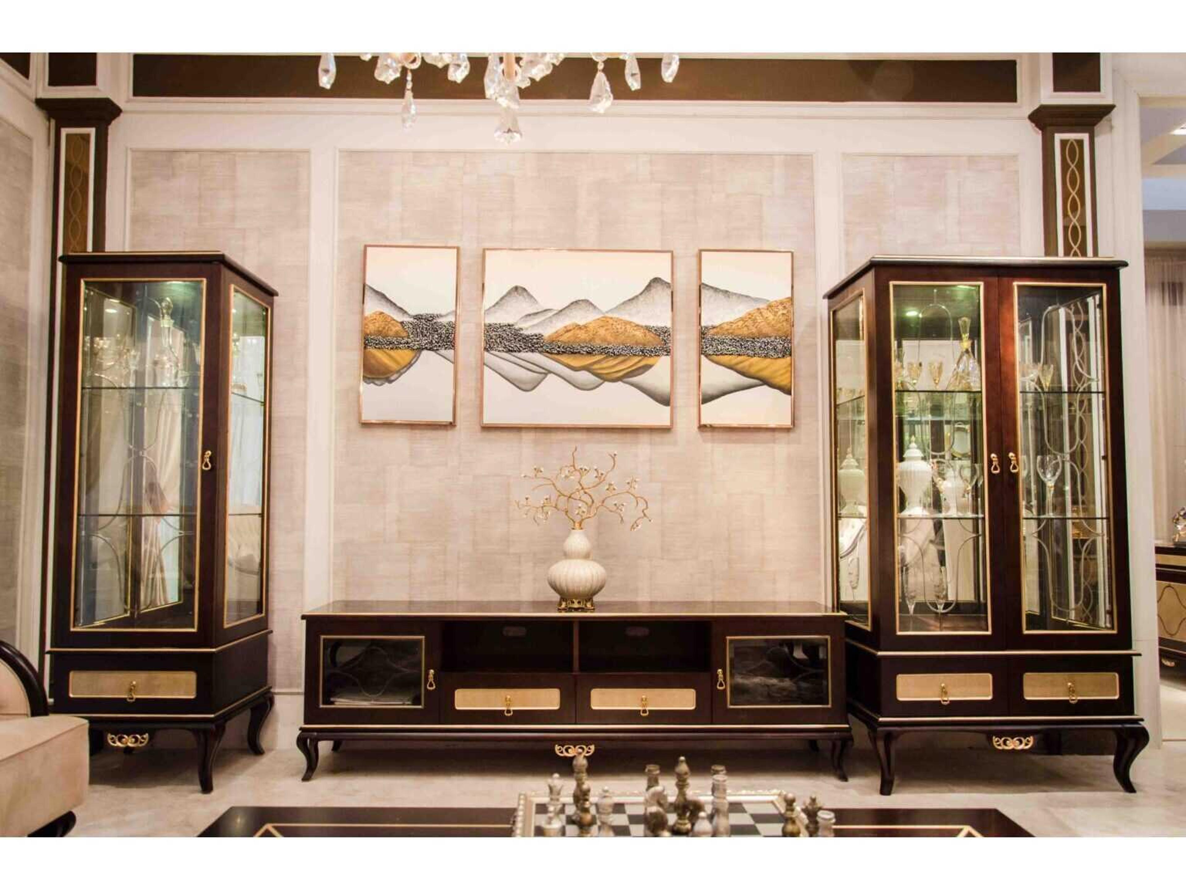 E-71 78" Walnut Wood Media Console