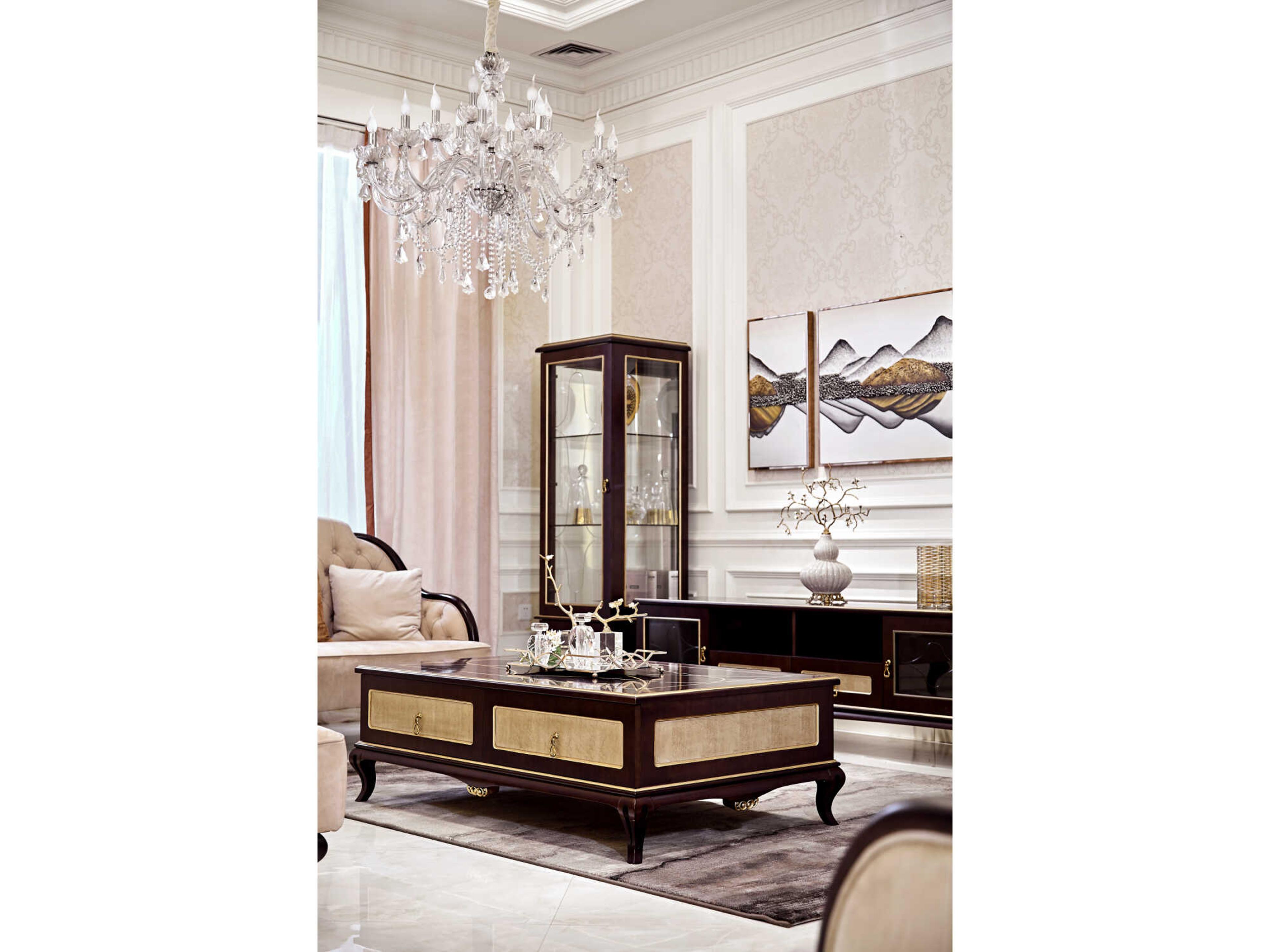 Infinity Furniture Import E-71 Rectangular Wood Coffee Table