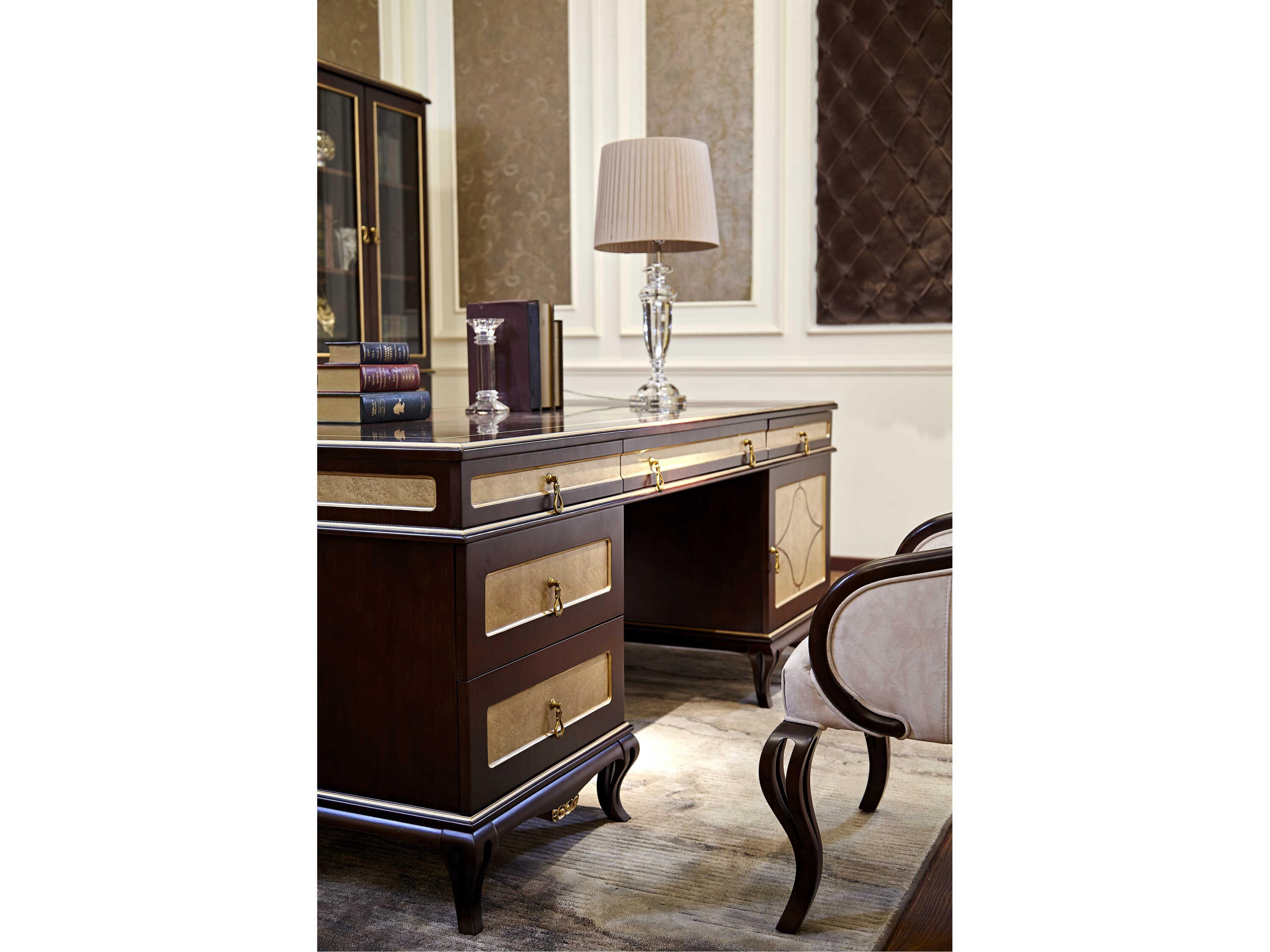 Infinity Furniture Import E-71 Brown Hardwood Writing Desk