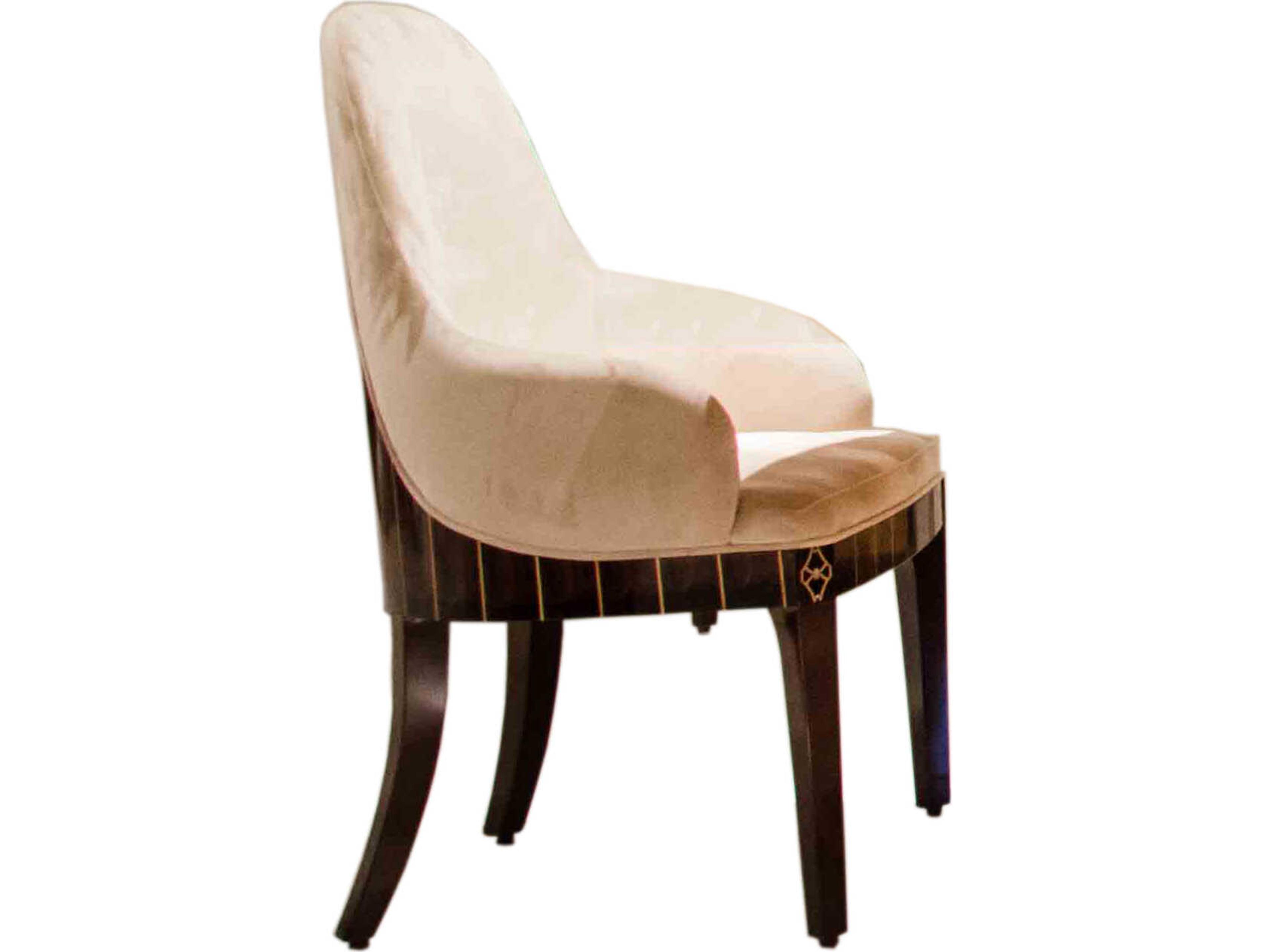 Infinity Furniture Import E-72 Hardwood Brown Upholstered Arm Dining Chair