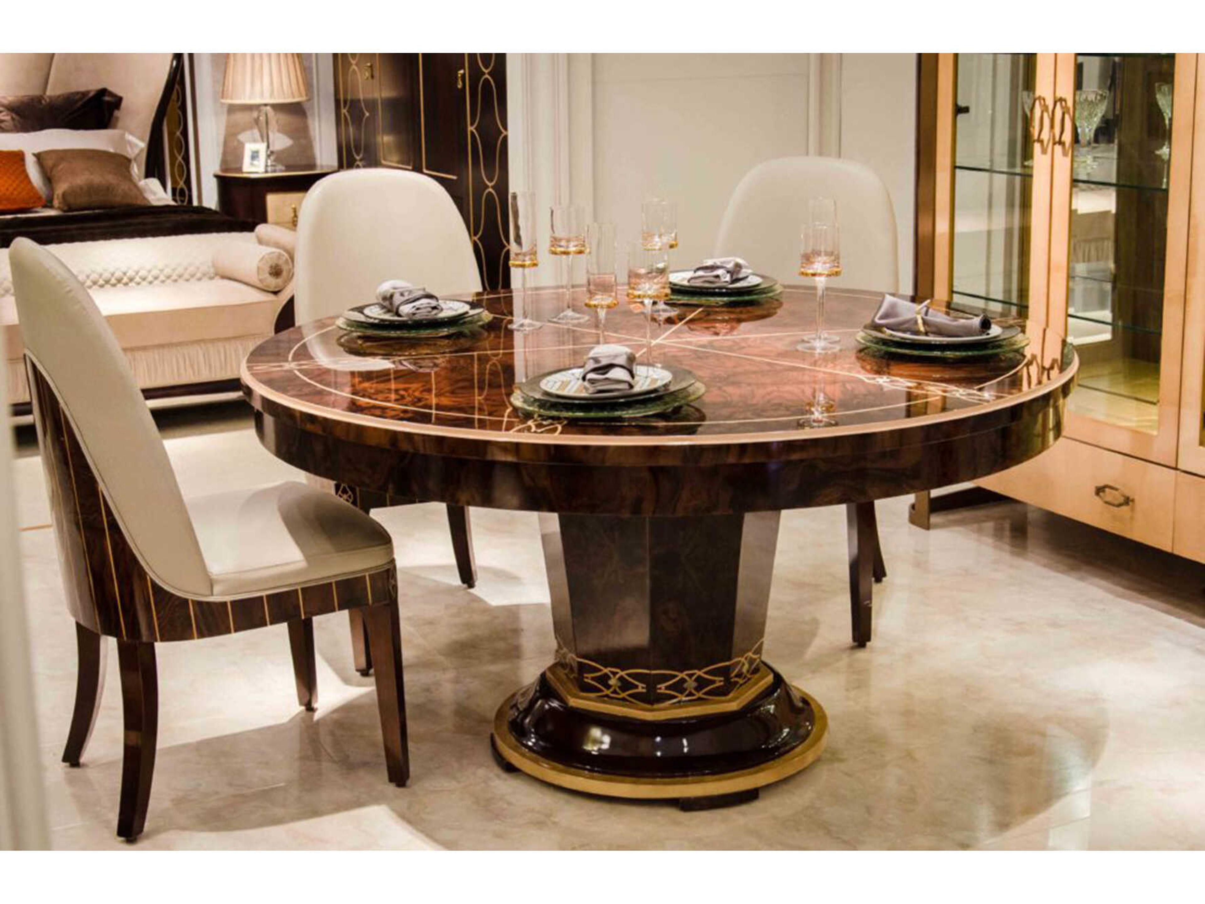 E-72 Round Wood Dining Table