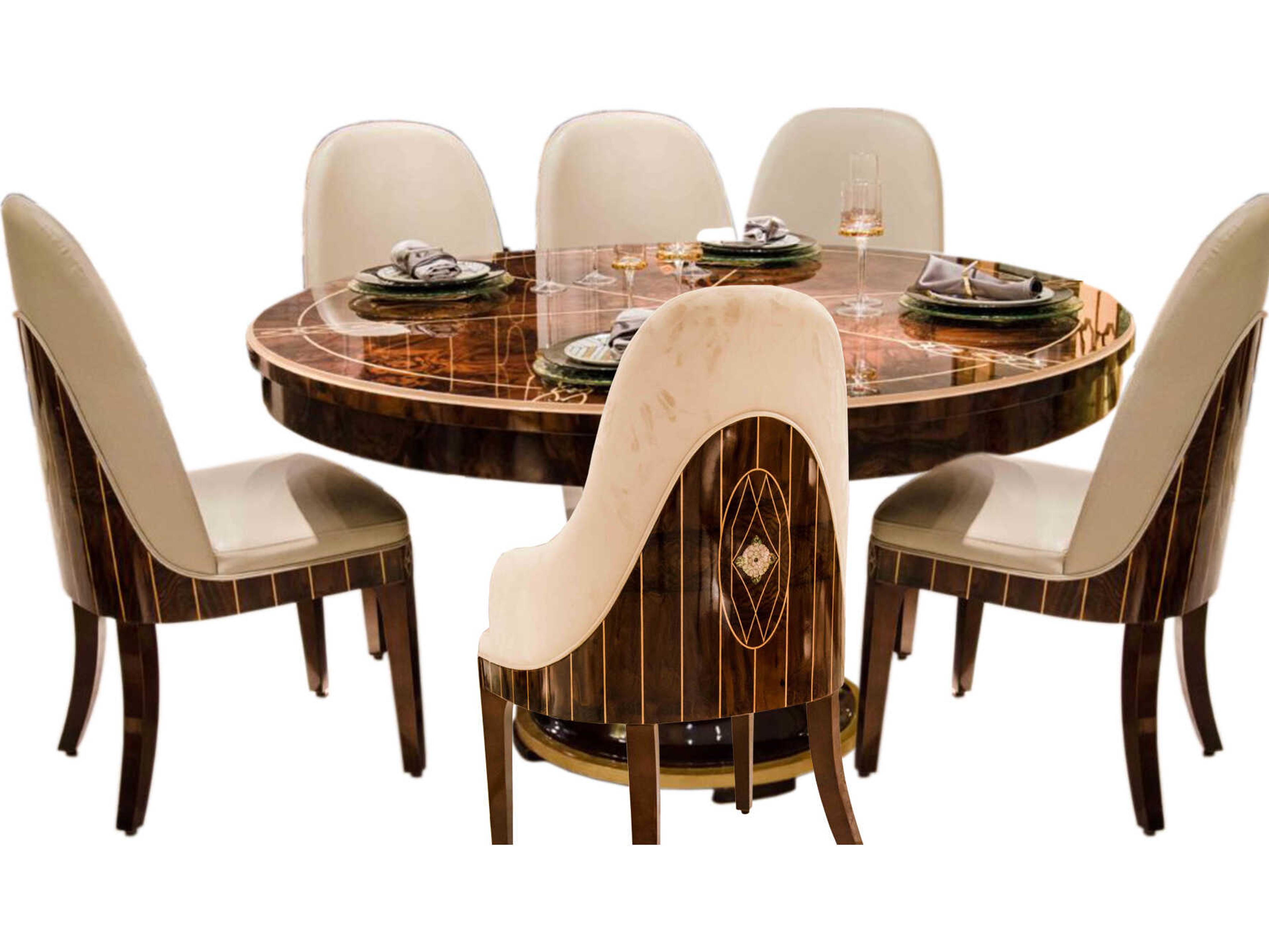 E-72 Burlwood Dining Room Set