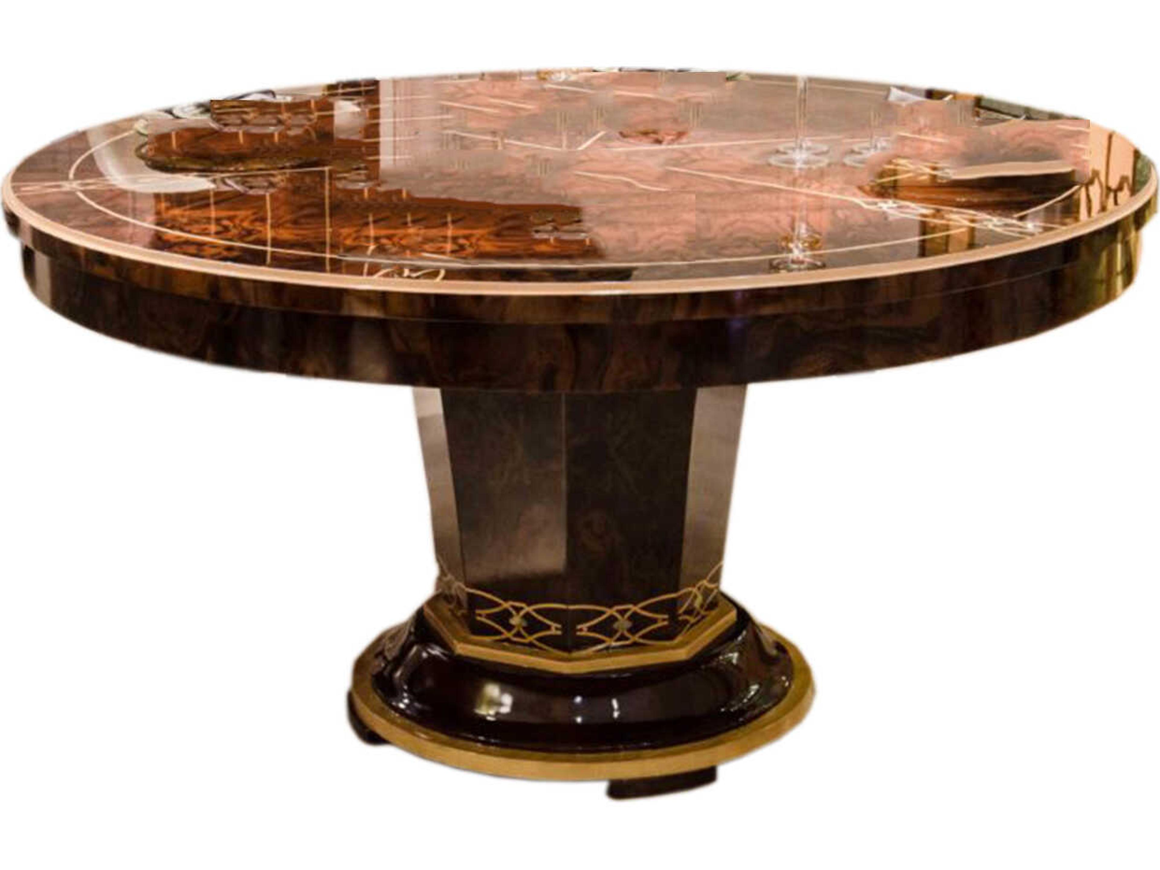 Infinity Furniture Import E-72 Burlwood Dining Room Set