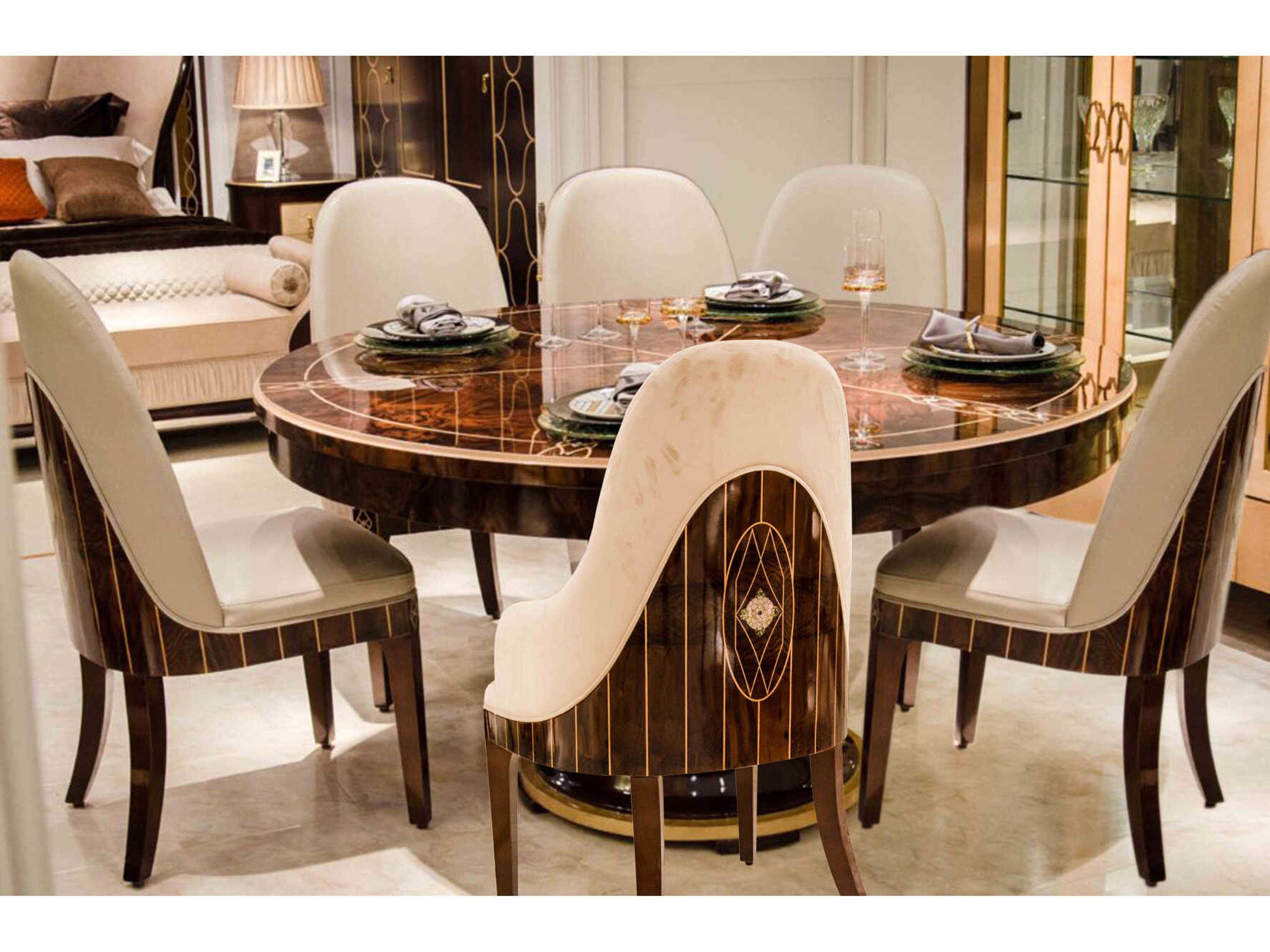 Infinity Furniture Import E-72 Burlwood Dining Room Set