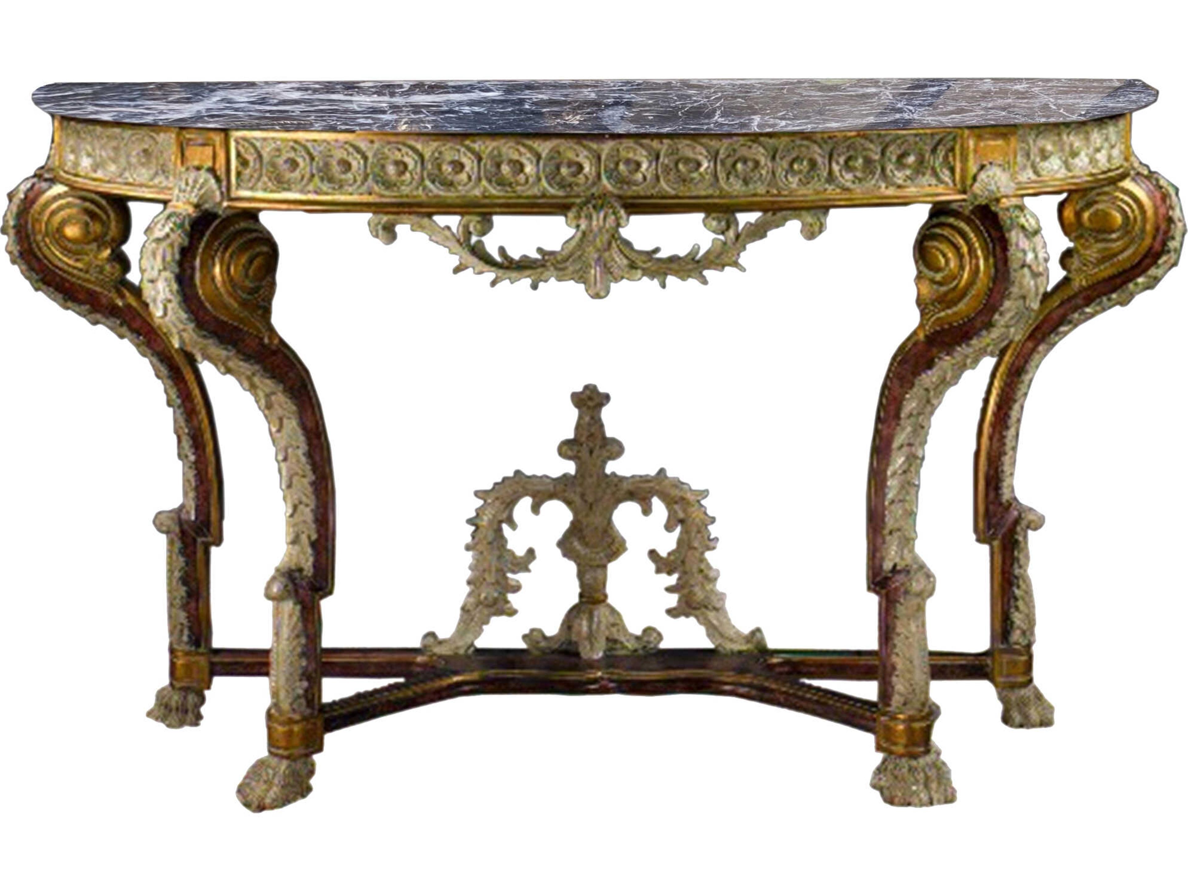 Fon Demilune Marble Console Table