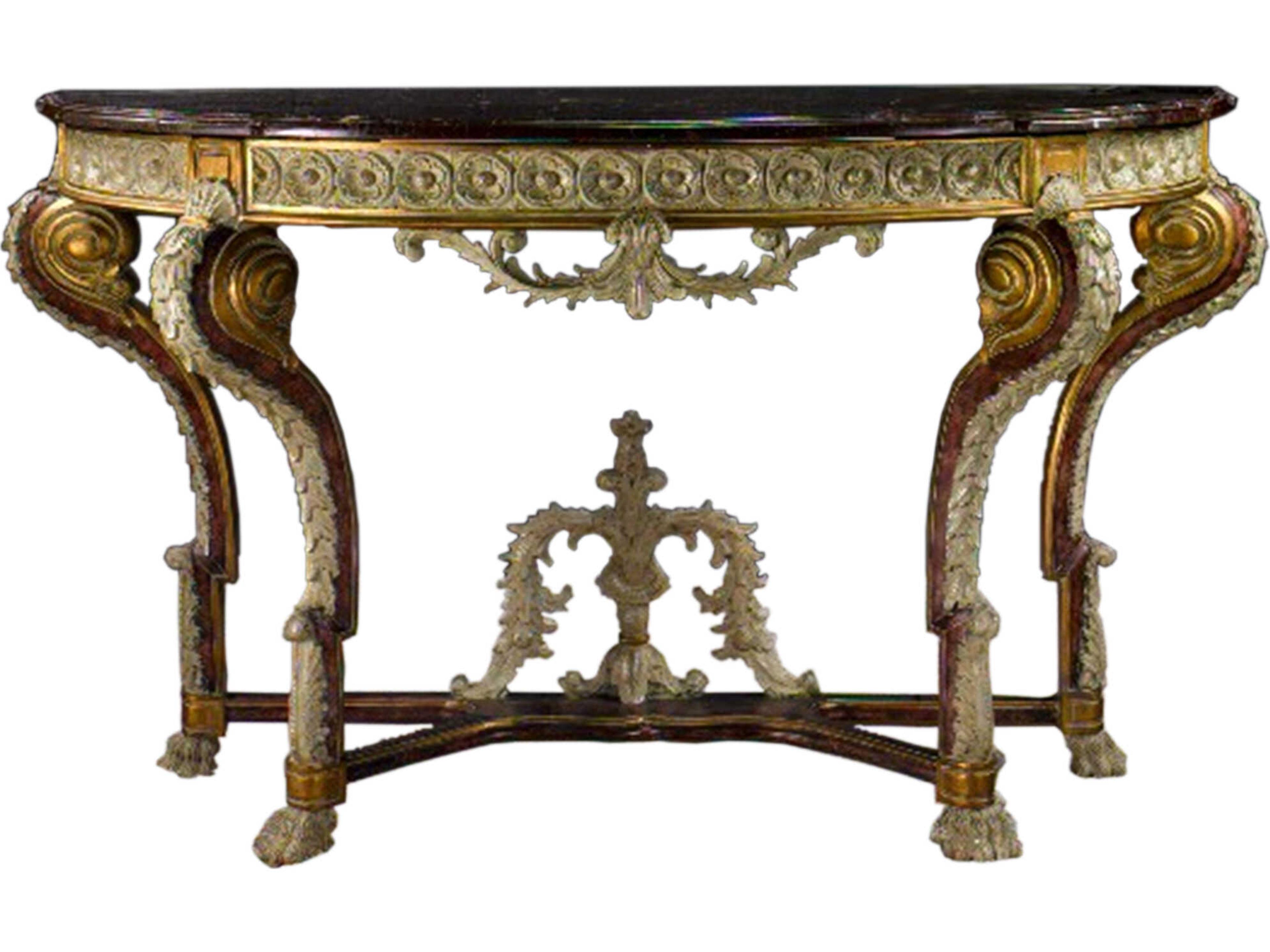 Fon Demilune Marble Console Table